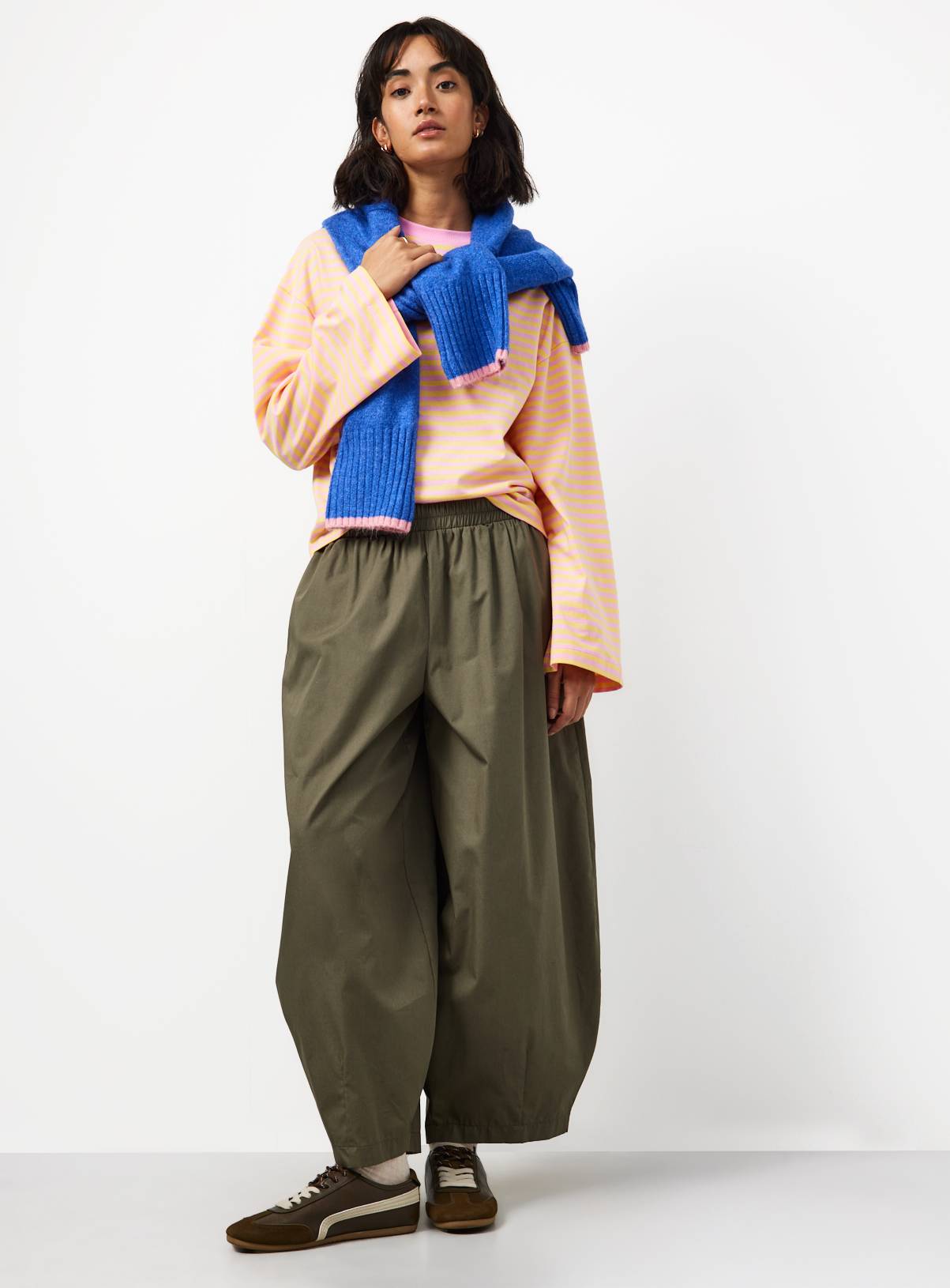 Yellow Stripe Boxy Fit Top XS - Image 2