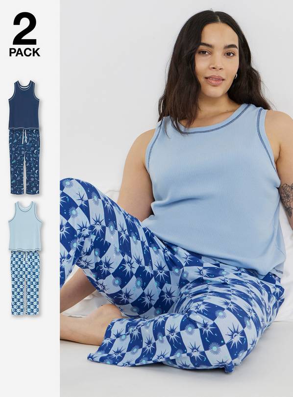 SIMPLY BE 2 Pack Celestial Pyjama Sets 12-14