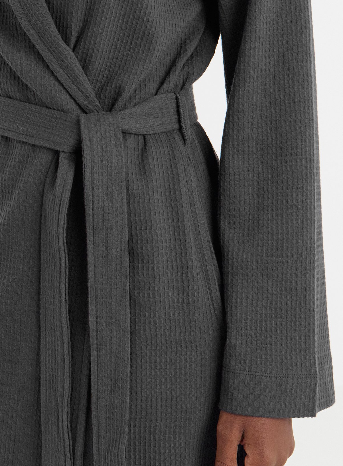 SIMPLY BE Waffle Dressing Gown 8-10 - Image 4 thumbnail