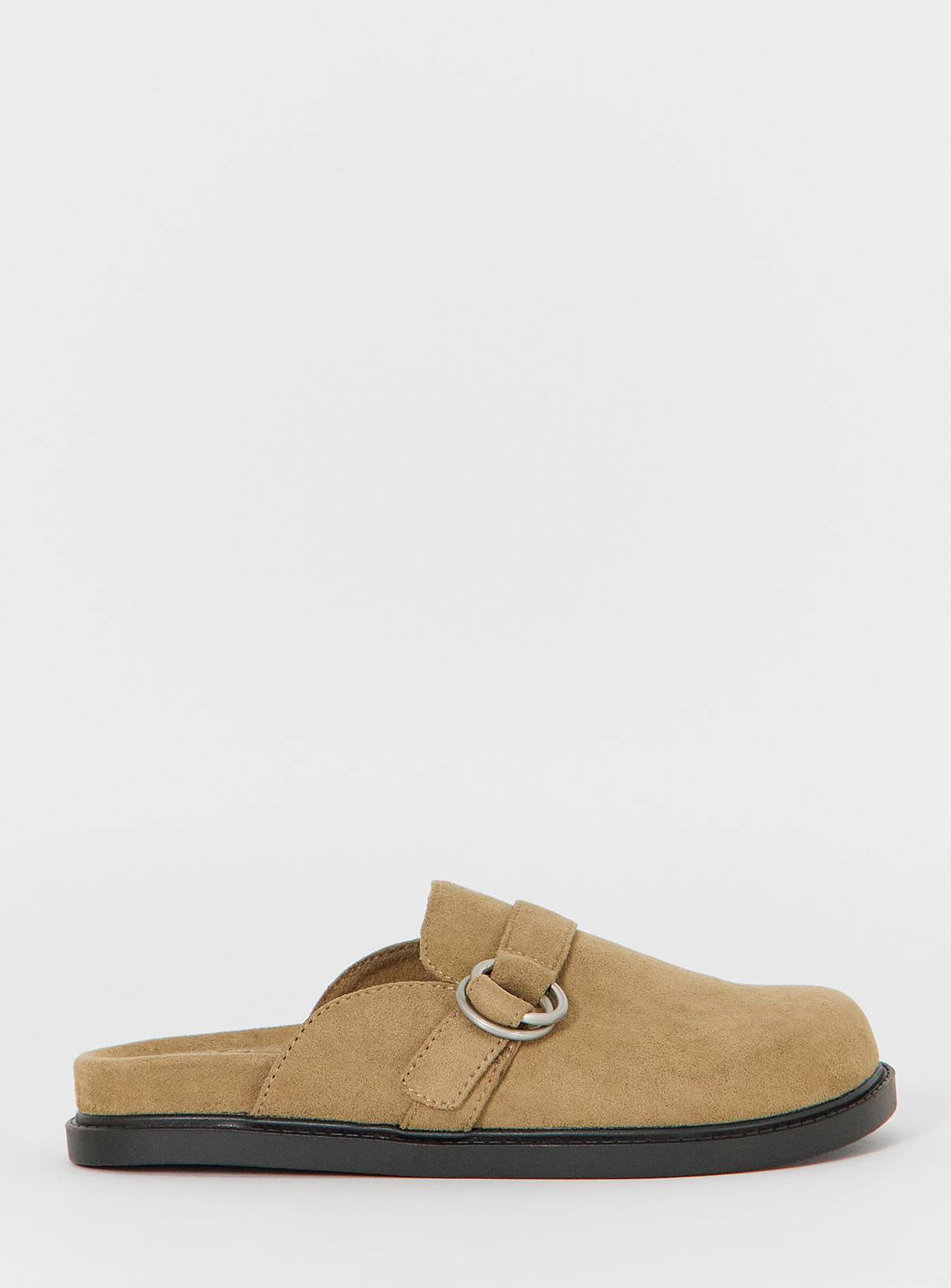 SIMPLY BE Buckle Flat Mule Extra Wide Fit 37 - Image 3