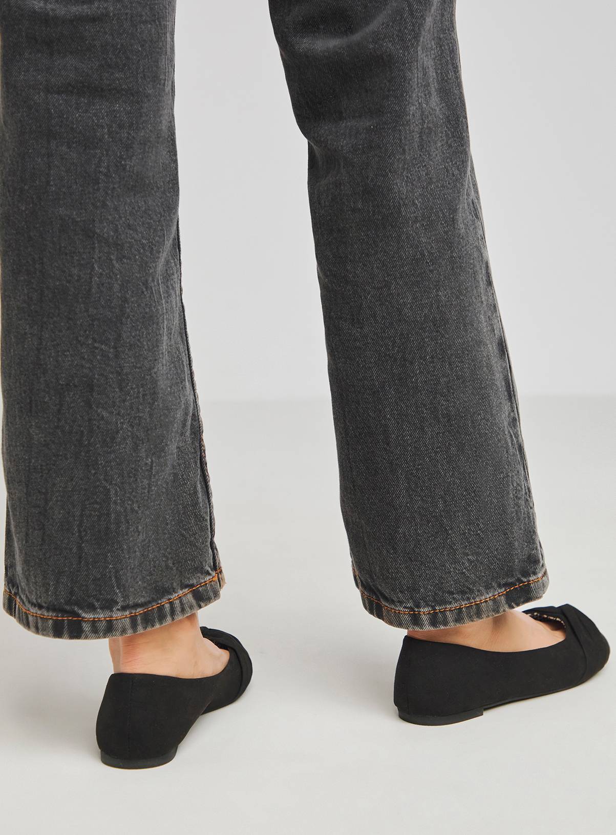 SIMPLY BE Twist Front Ballerina Shoes Standard 4 - Image 2
