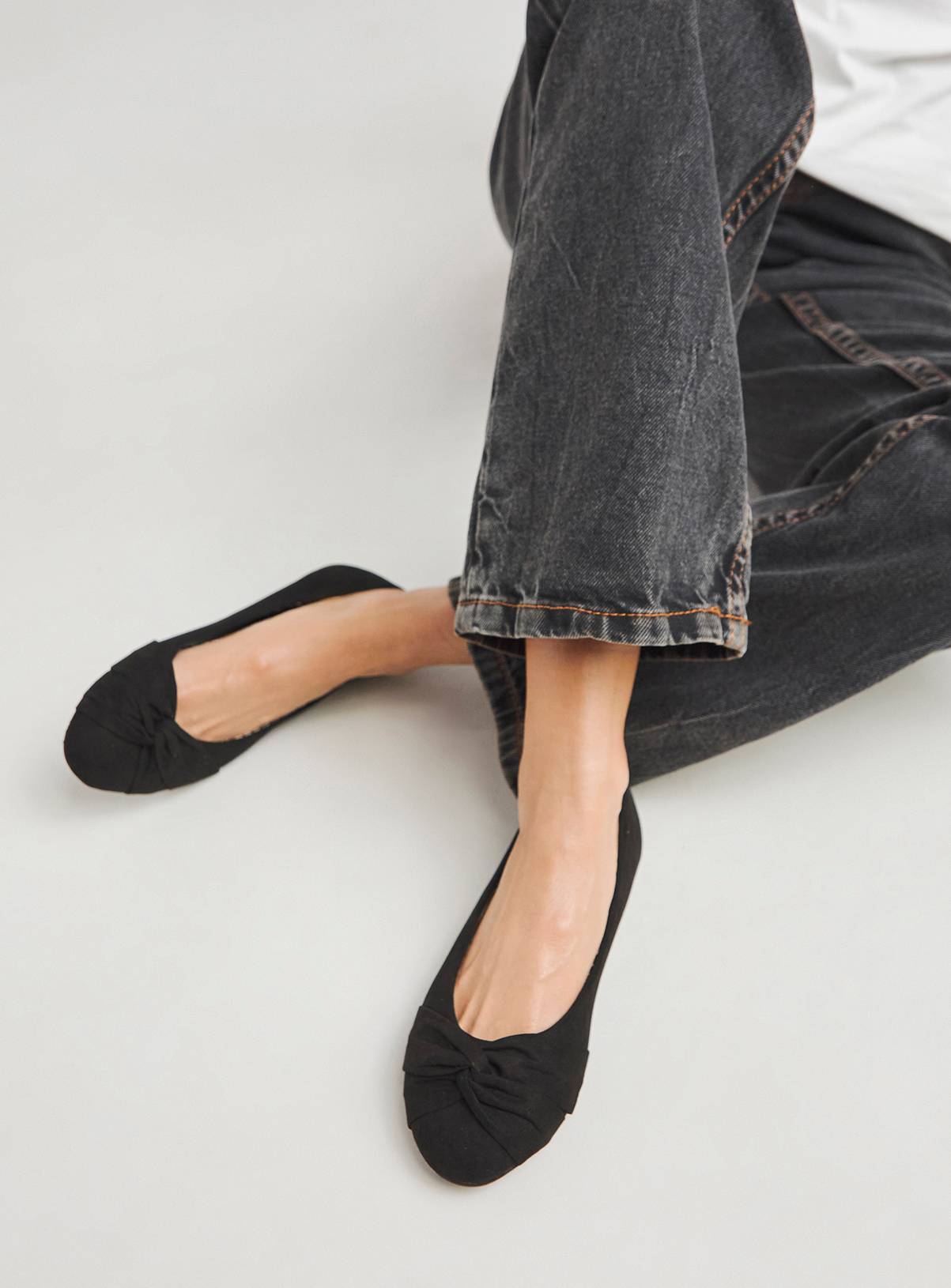 SIMPLY BE Twist Front Ballerina Shoes Wide Fit 7 - Image 3