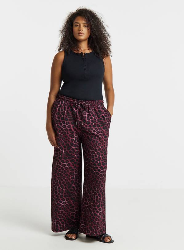 SIMPLY BE Leopard Texture Waffle Trouser 14
