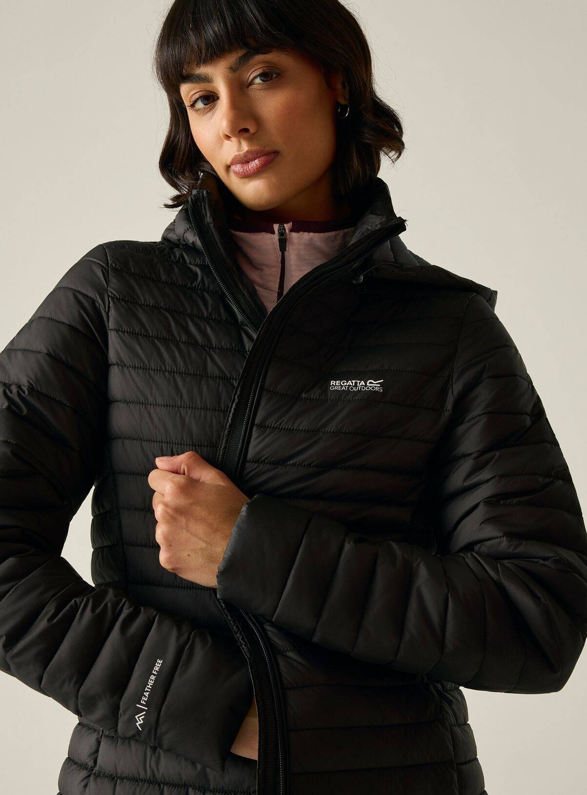 REGATTA Selenar Water Repellent Longline Jacket Black 12 - Image 2
