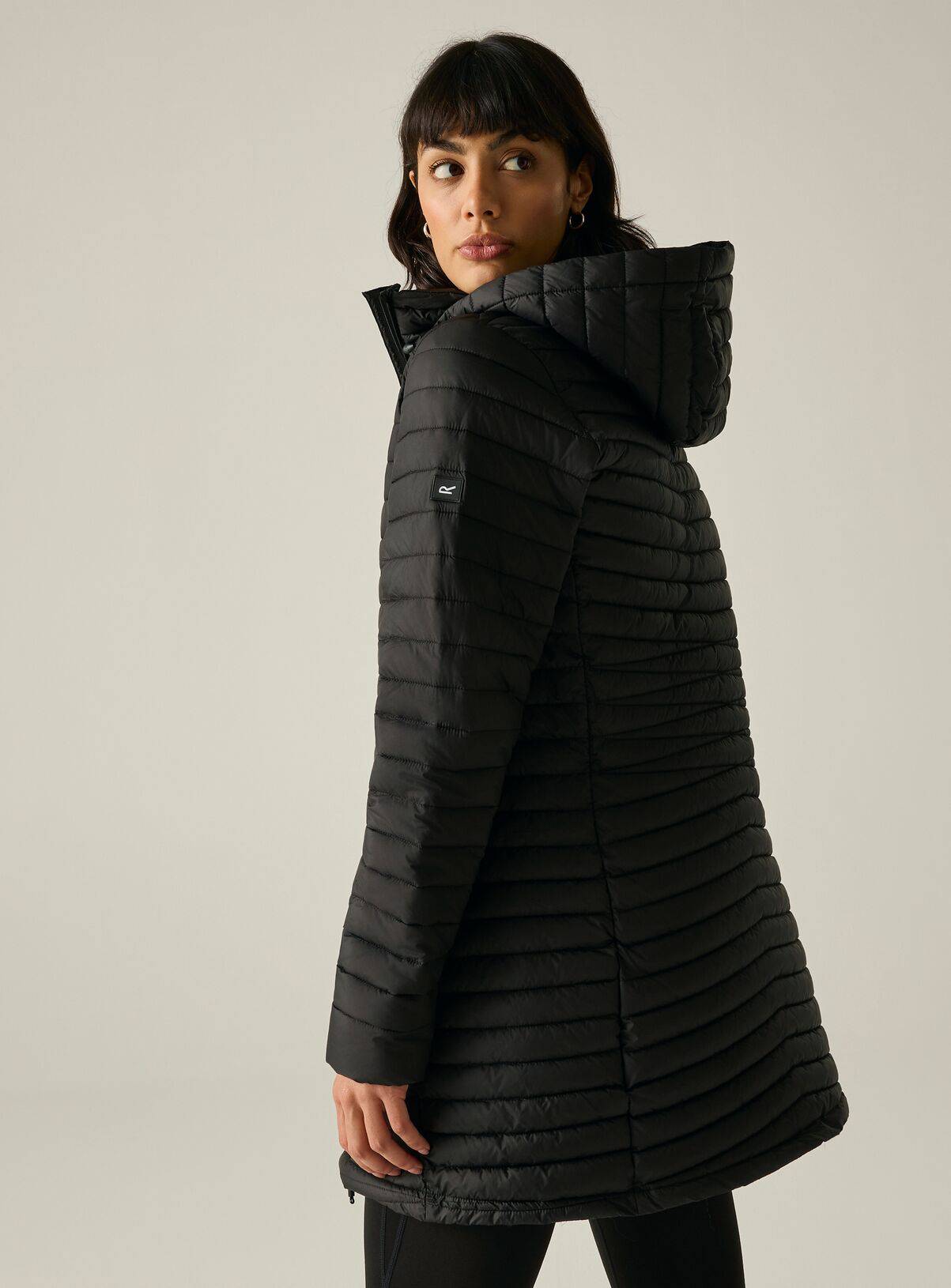 REGATTA Selenar Water Repellent Longline Jacket Black 12 - Image 6
