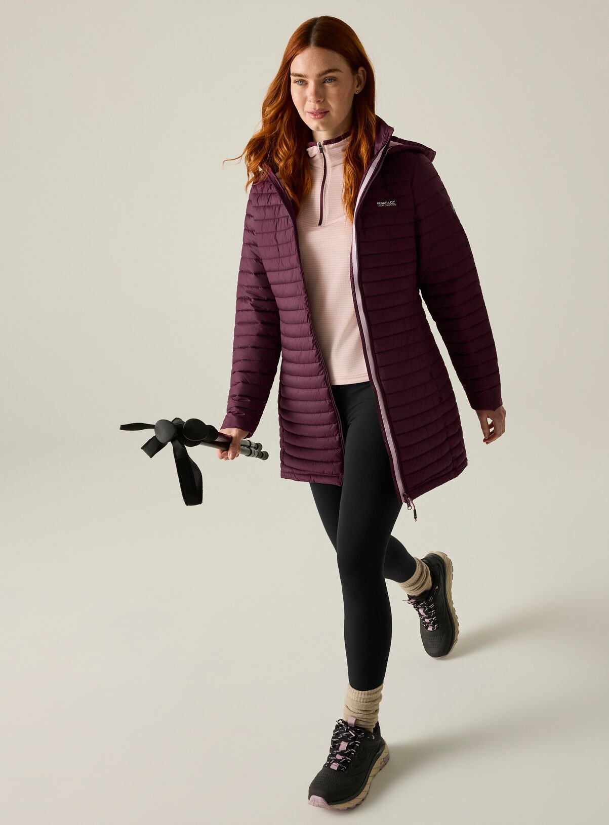 REGATTA Selenar Water Repellent Longline Jacket Purple 16 - Image 2 thumbnail