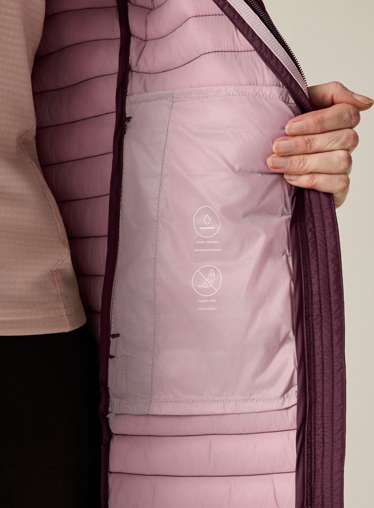 REGATTA Selenar Water Repellent Longline Jacket Purple 16 - Image 6 thumbnail