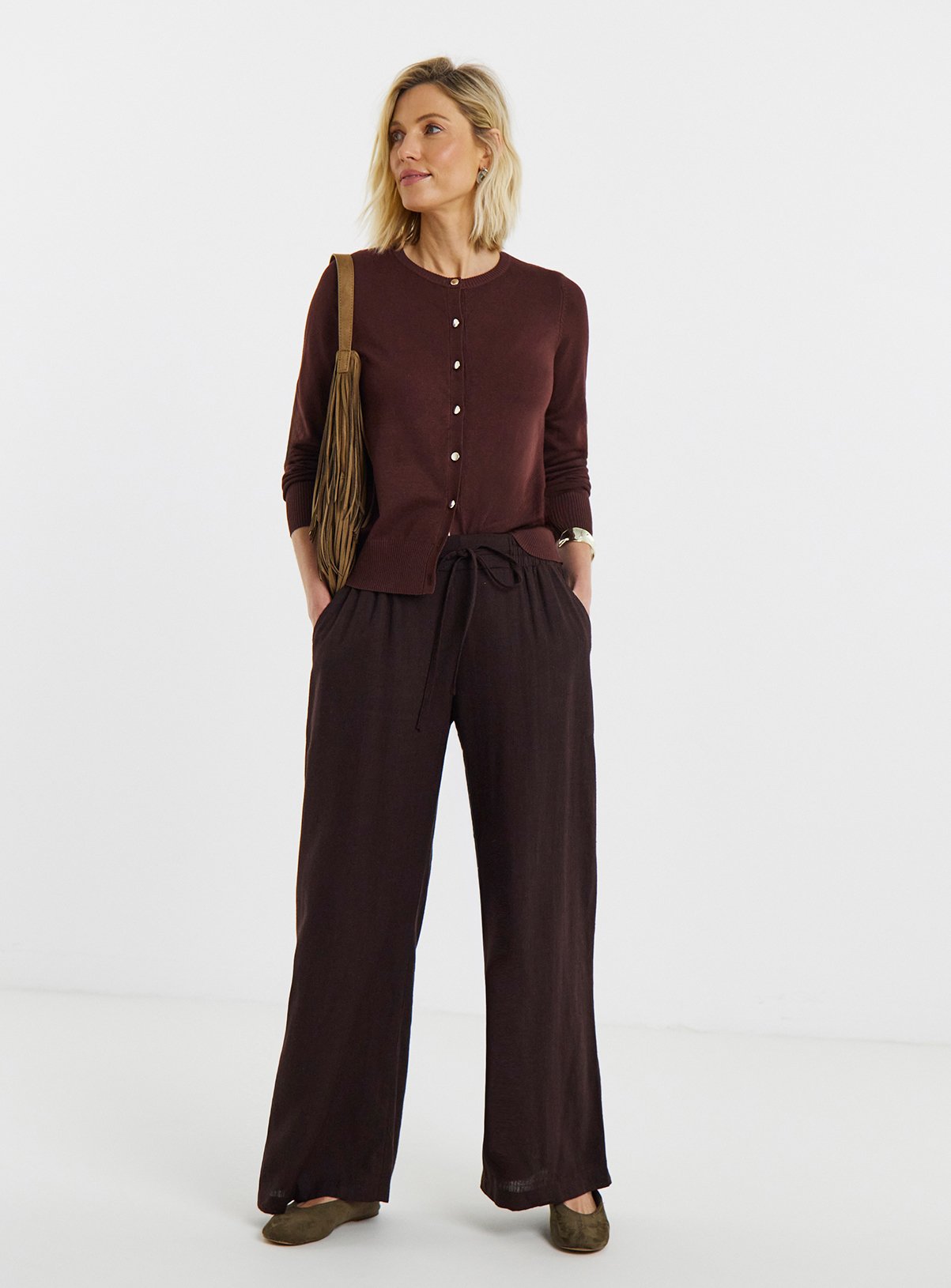 JD WILLIAMS Crew Neck Cardigan 24-26 - Image 3 thumbnail