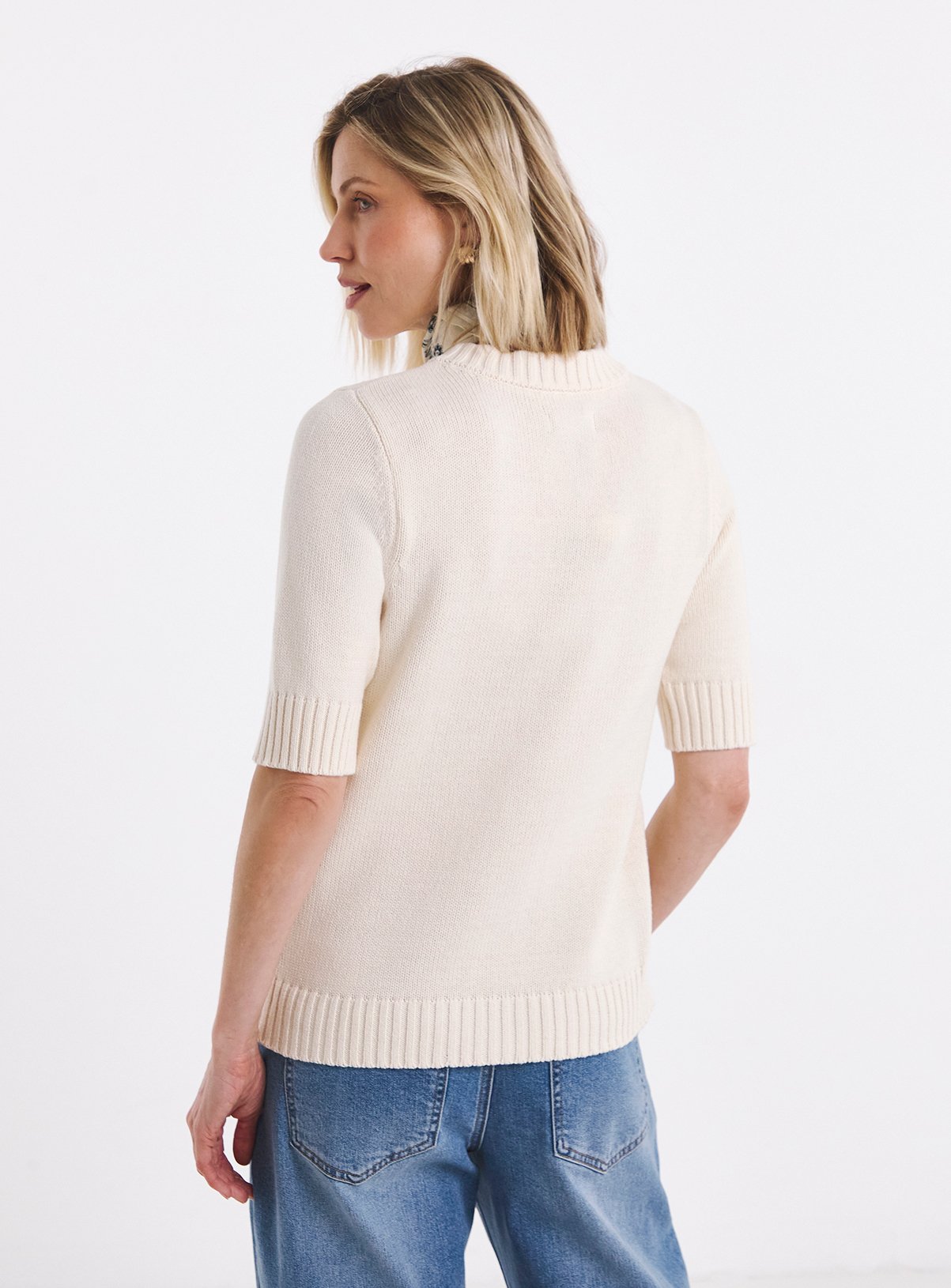JD WILLIAMS Chunky Crew Neck Cardigan 20-22 - Image 2 thumbnail
