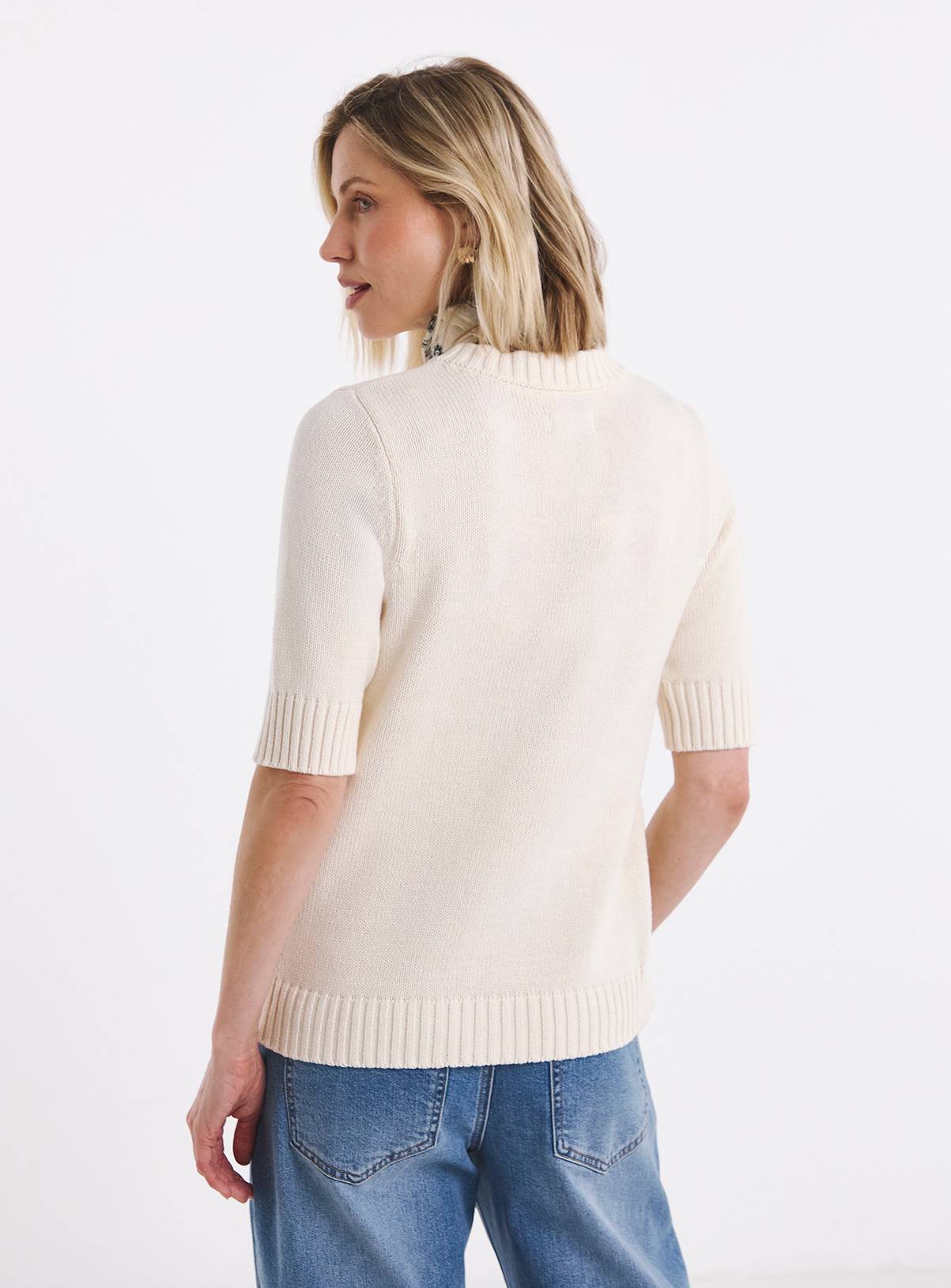 JD WILLIAMS Chunky Crew Neck Cardigan 20-22 - Image 2