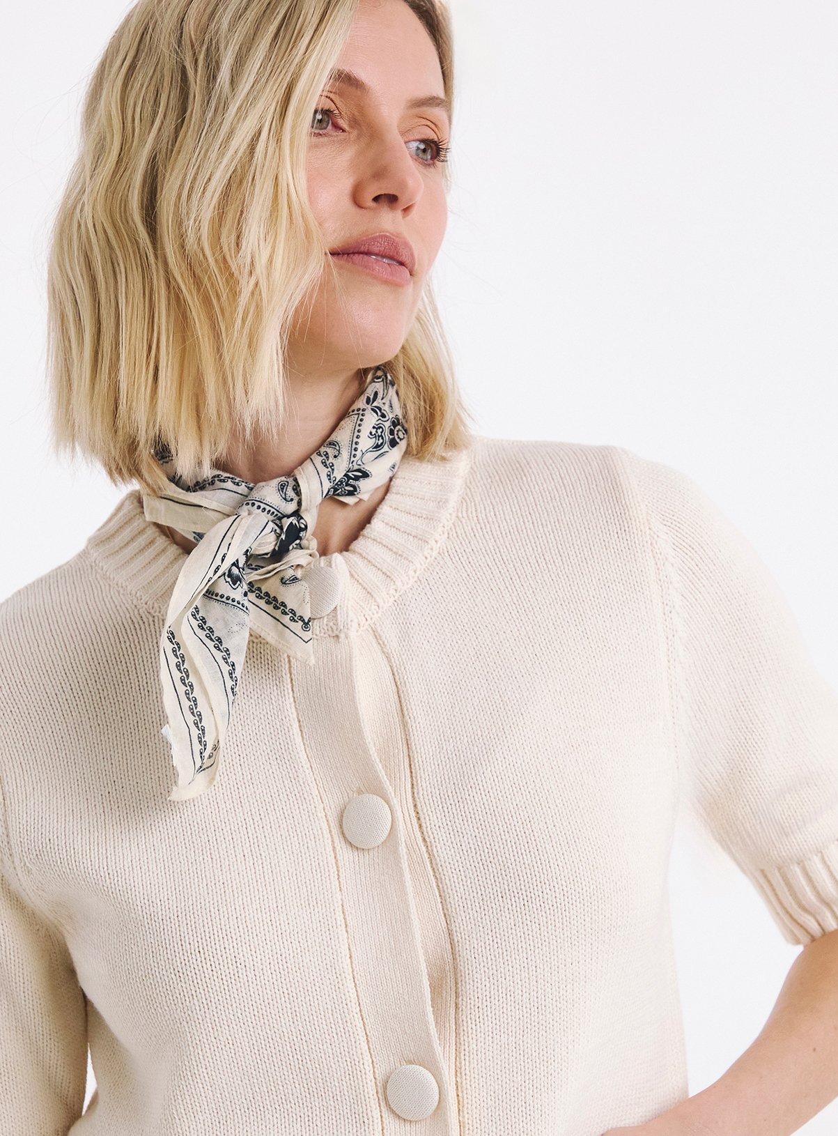 JD WILLIAMS Chunky Crew Neck Cardigan 20-22 - Image 4 thumbnail