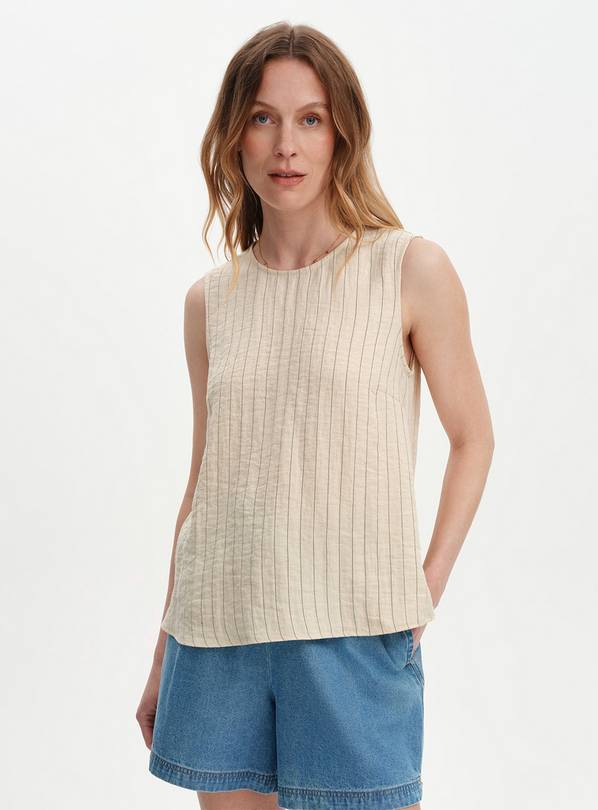 FINERY Vallie Top Beige Stripe 14