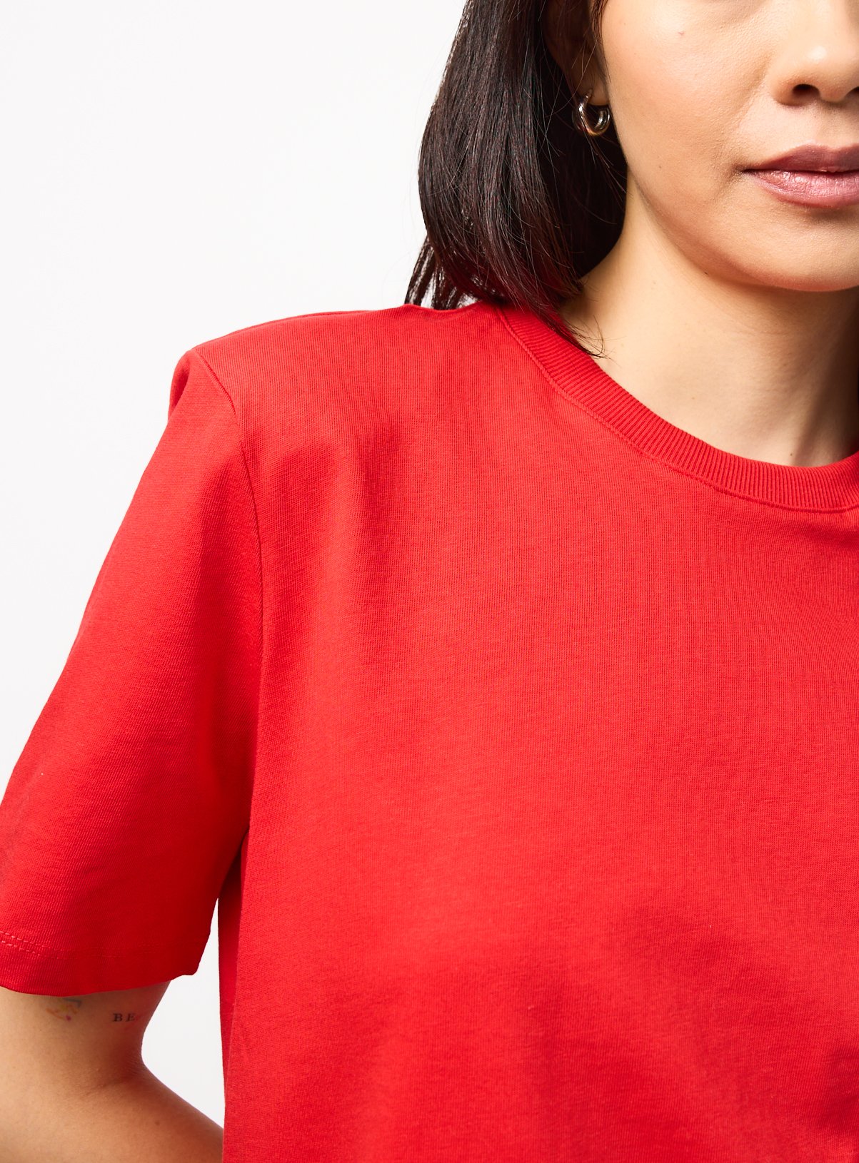 Red Shoulder Pad T-Shirt 18 - Image 3 thumbnail