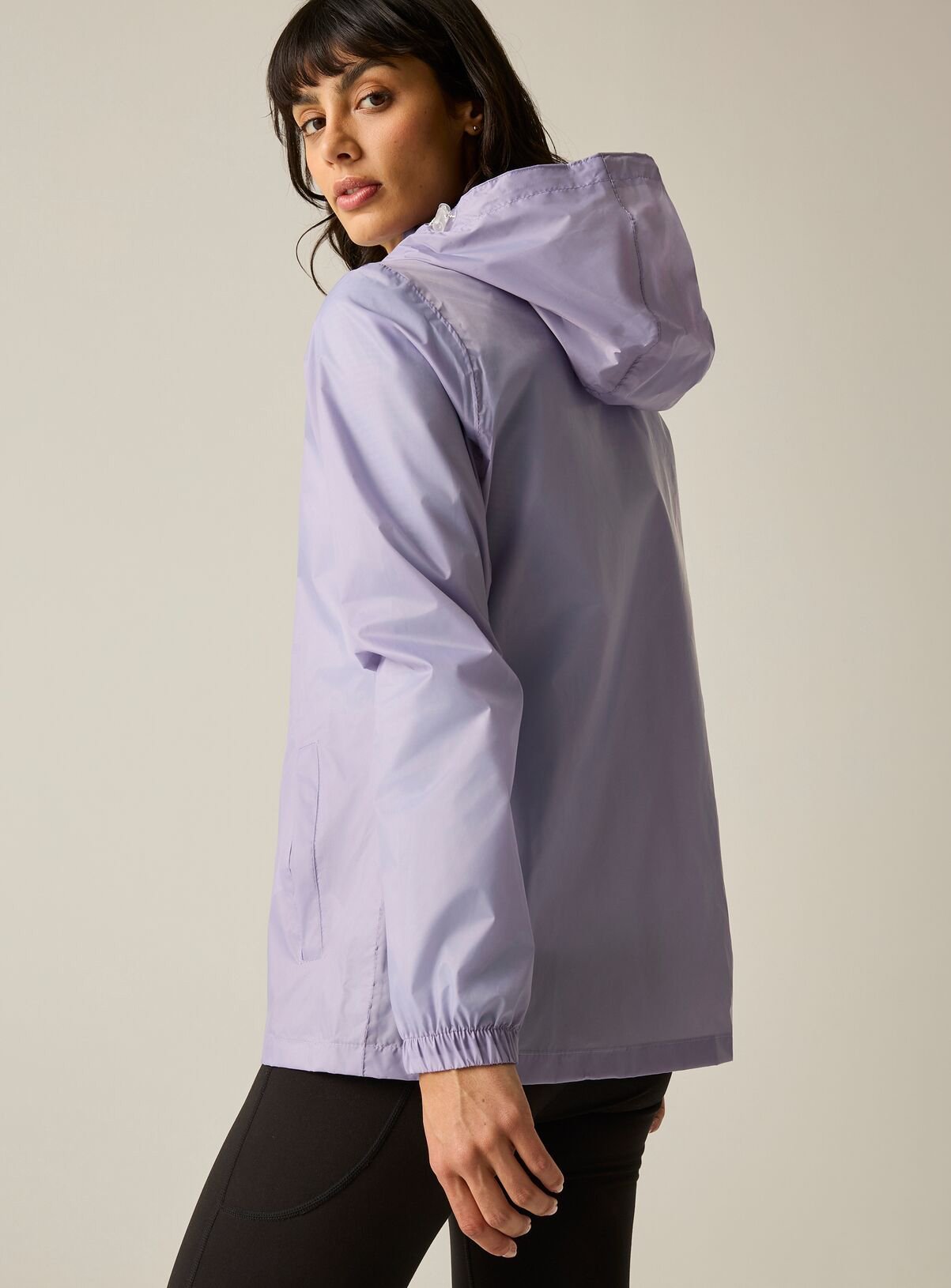 REGATTA Womens Waterproof Pack It Jacket III Purple 16 - Image 3 thumbnail