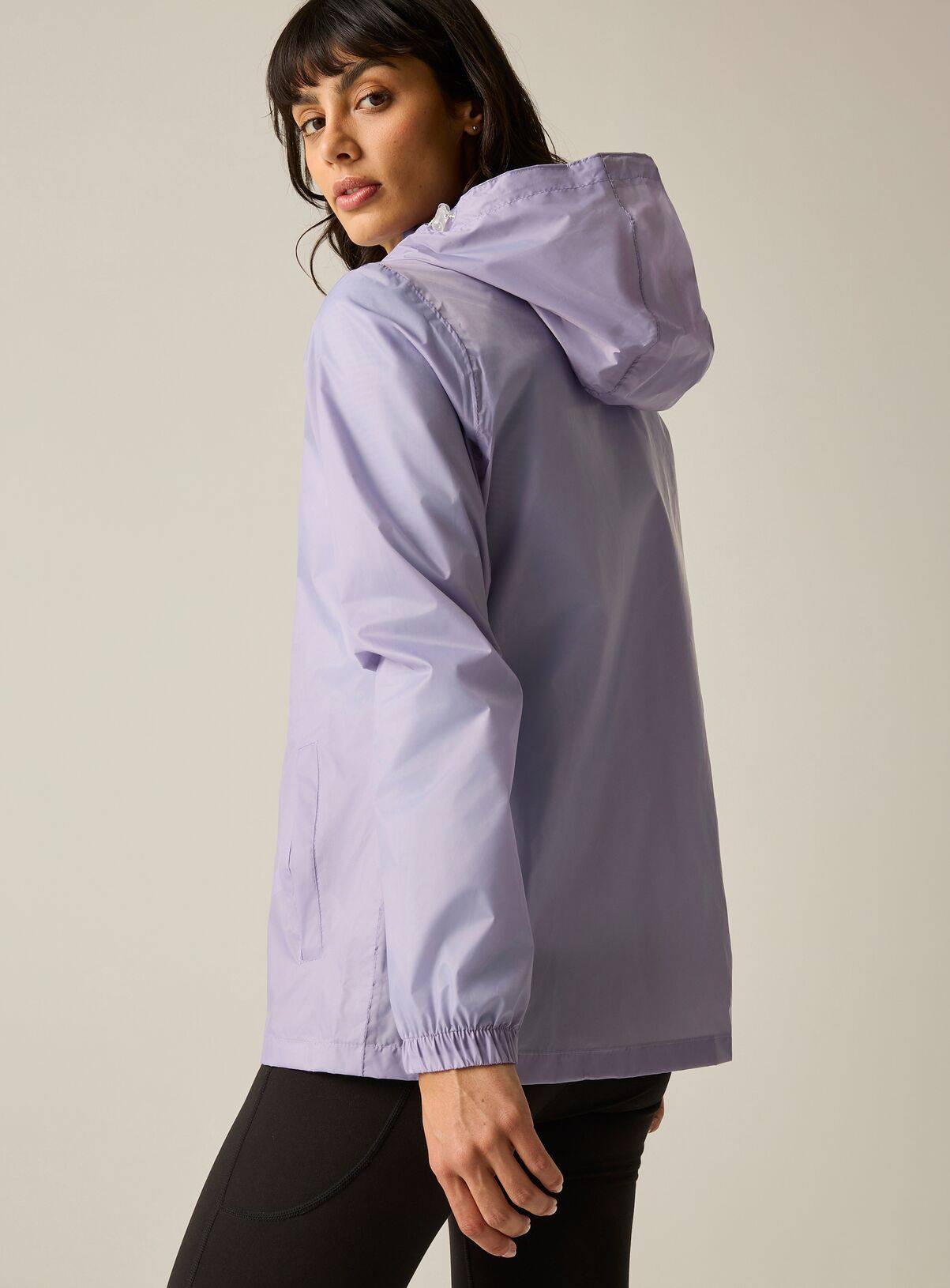 REGATTA Womens Waterproof Pack It Jacket III Purple 16 - Image 3