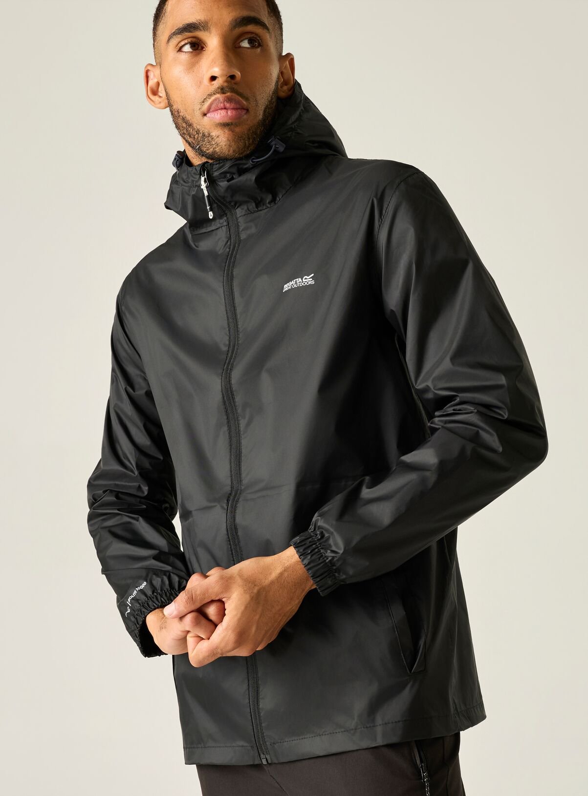 REGATTA Mens Waterproof Pack It Jacket III Black XXL - Image 3 thumbnail