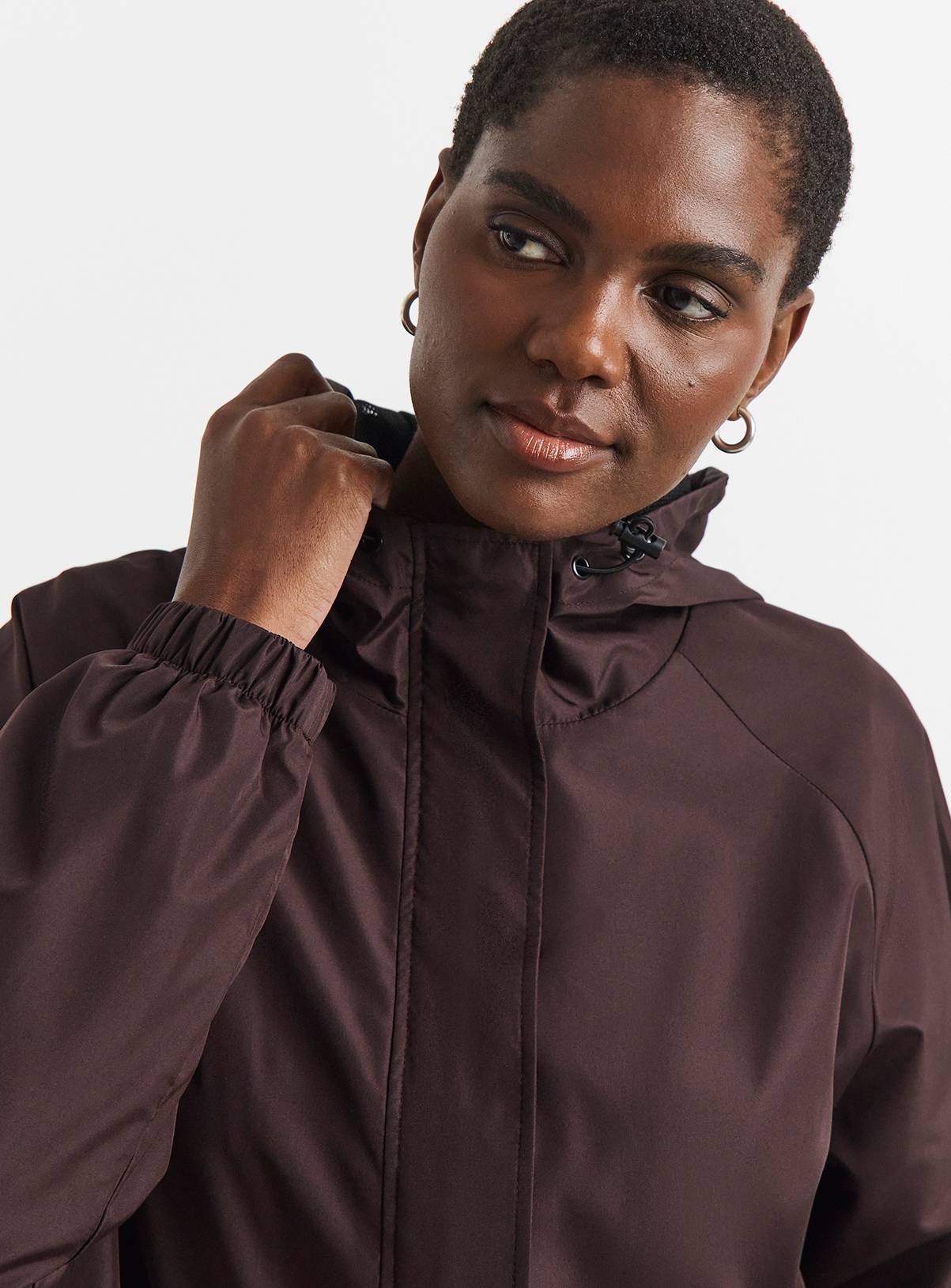 JD WILLIAMS Fishtail Lightweight Raincoat 32-34 - Image 4