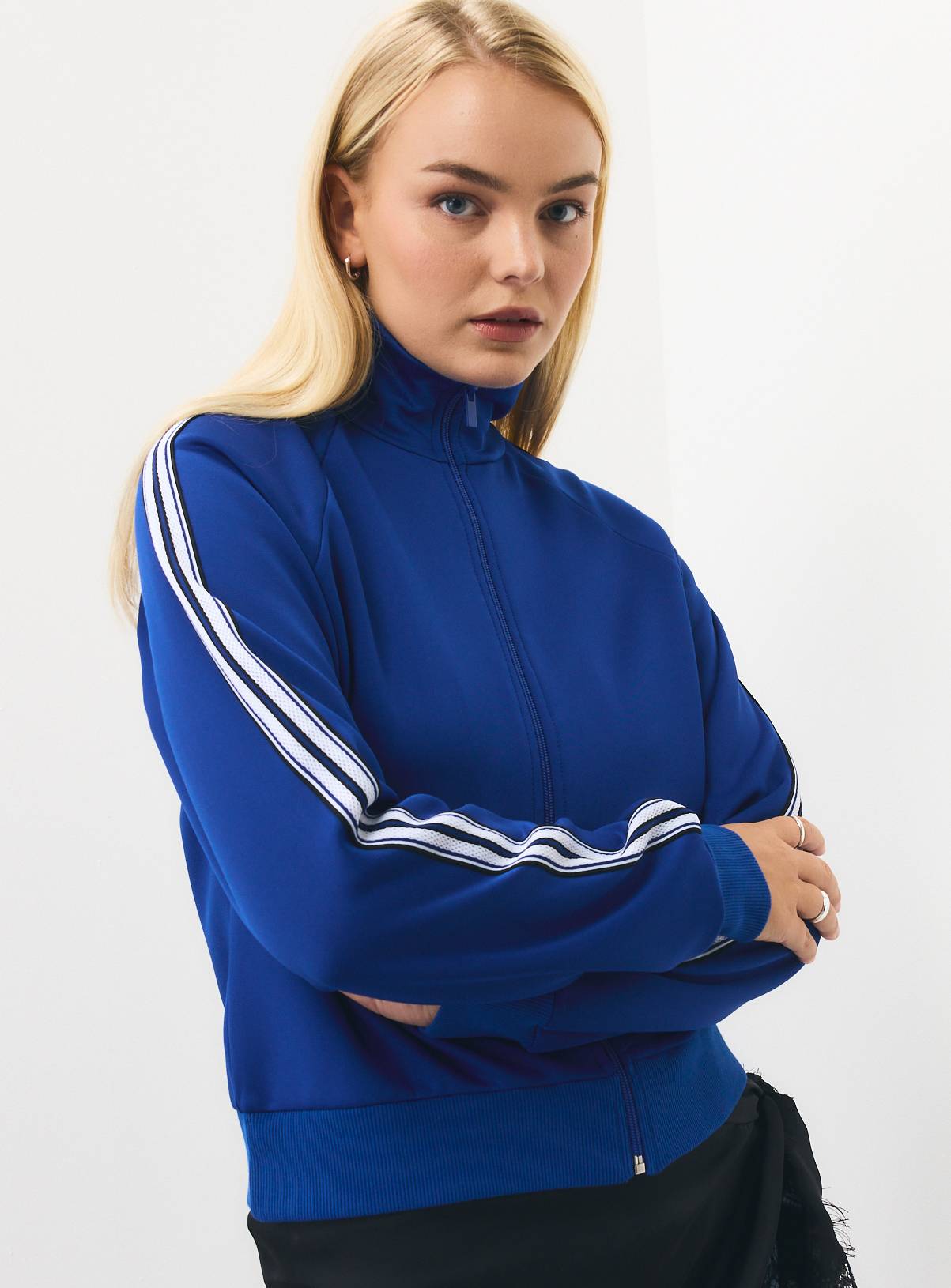 Blue Tricot Piping Jacket M - Image 2