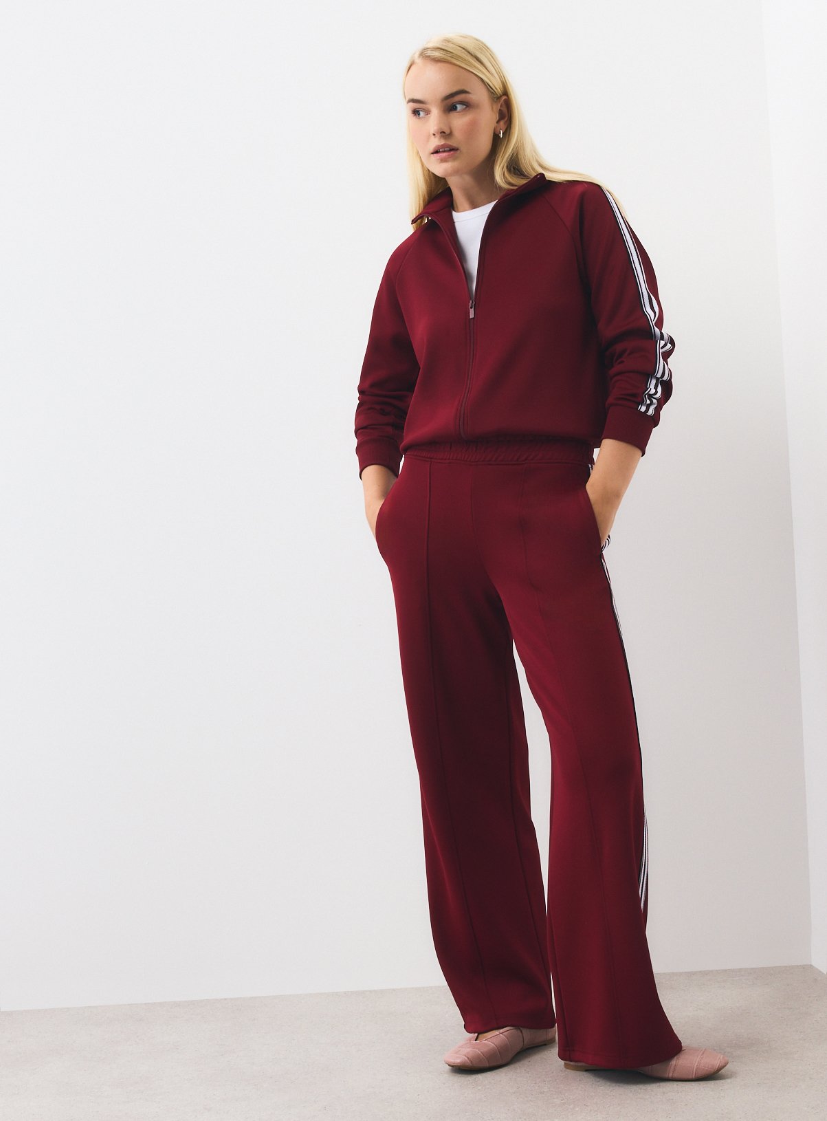 Red Tricot Piping Jacket XS - Image 2 thumbnail