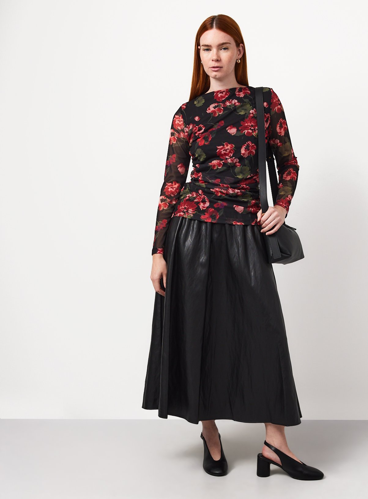 Mesh Floral Drapey Top 12 - Image 2 thumbnail