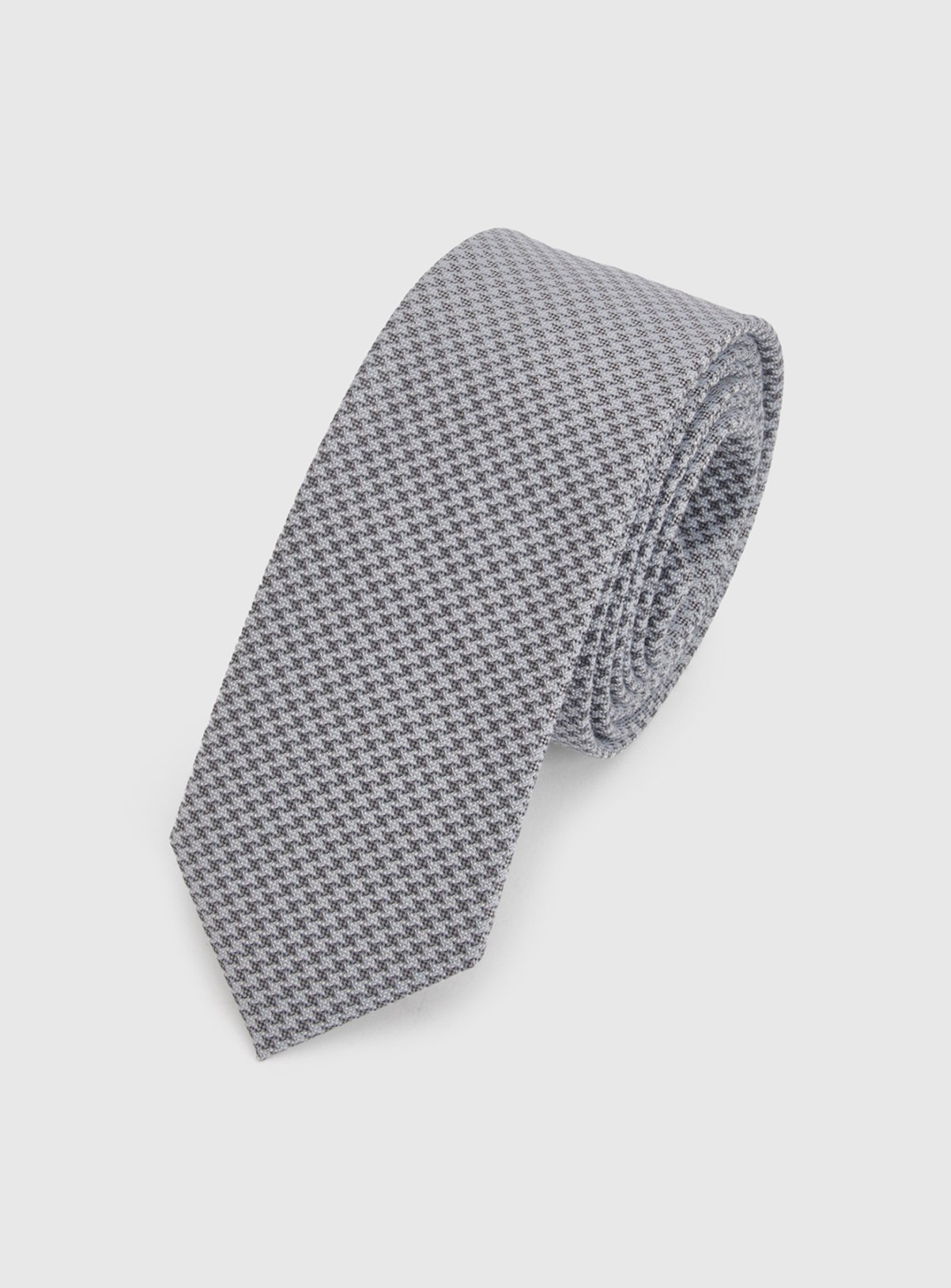 BURTON Blue Houndstooth Tie One Size - Image 1 thumbnail