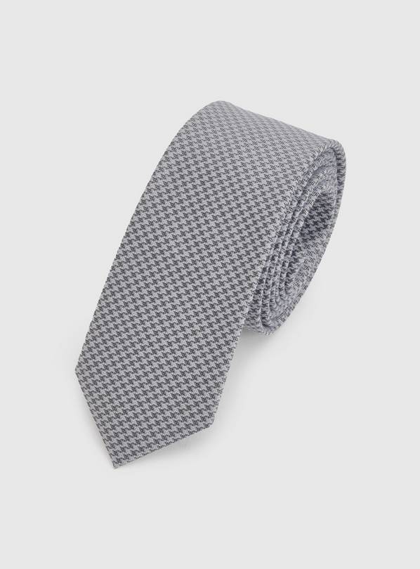 BURTON Blue Houndstooth Tie One Size