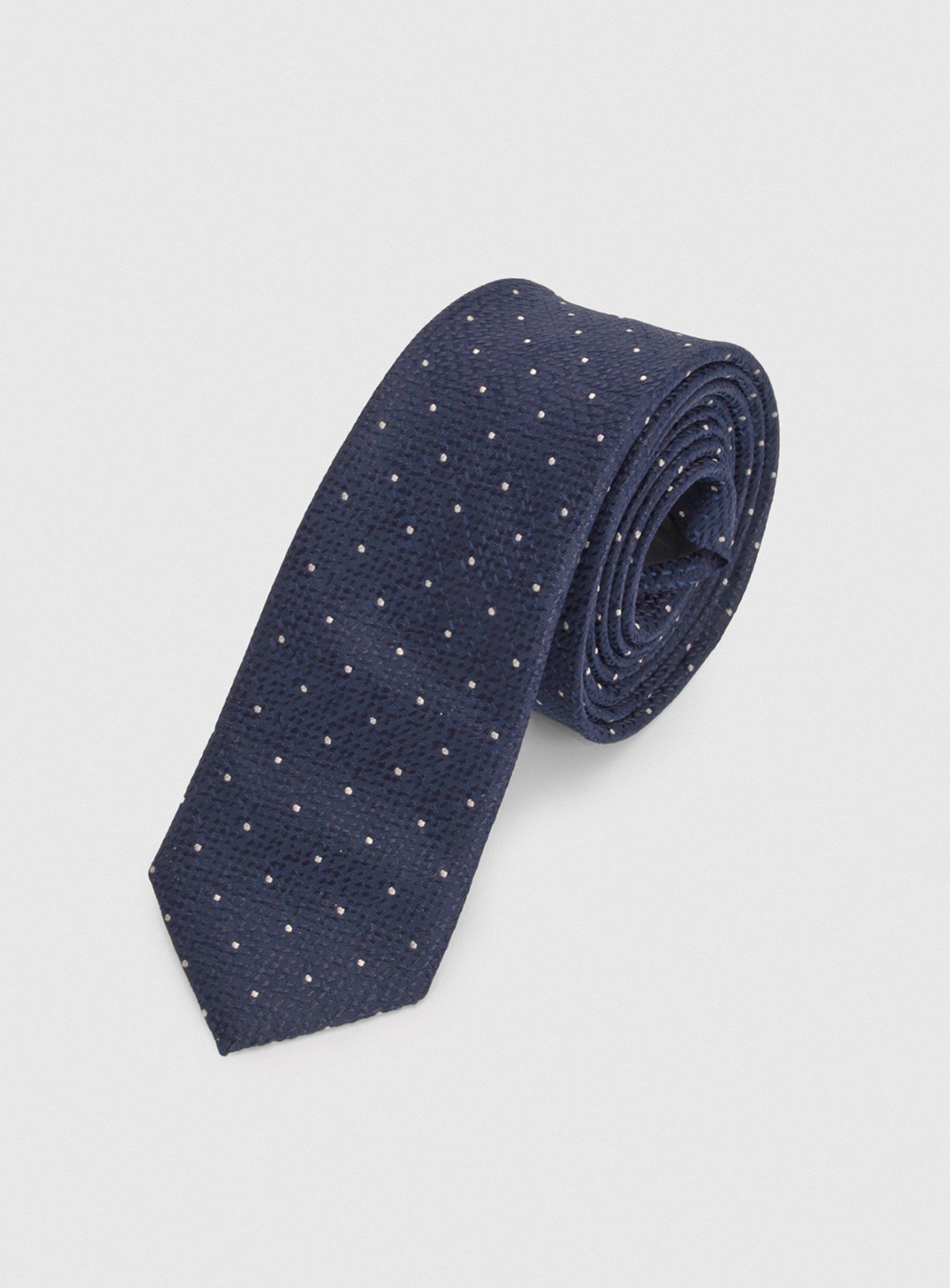 BURTON Navy Polka Dot Tie One Size - Image 1 thumbnail