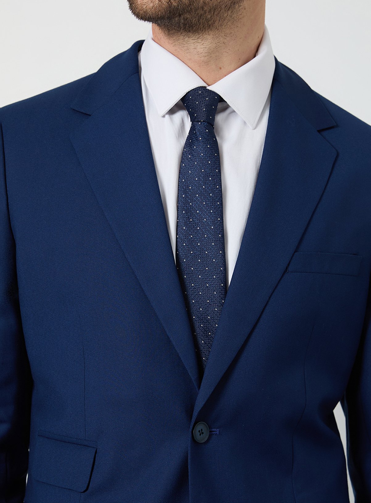 BURTON Navy Polka Dot Tie One Size - Image 2 thumbnail