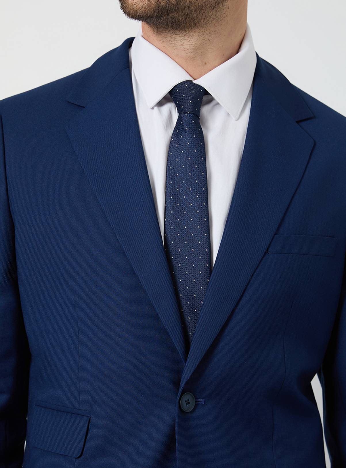 BURTON Navy Polka Dot Tie One Size - Image 2
