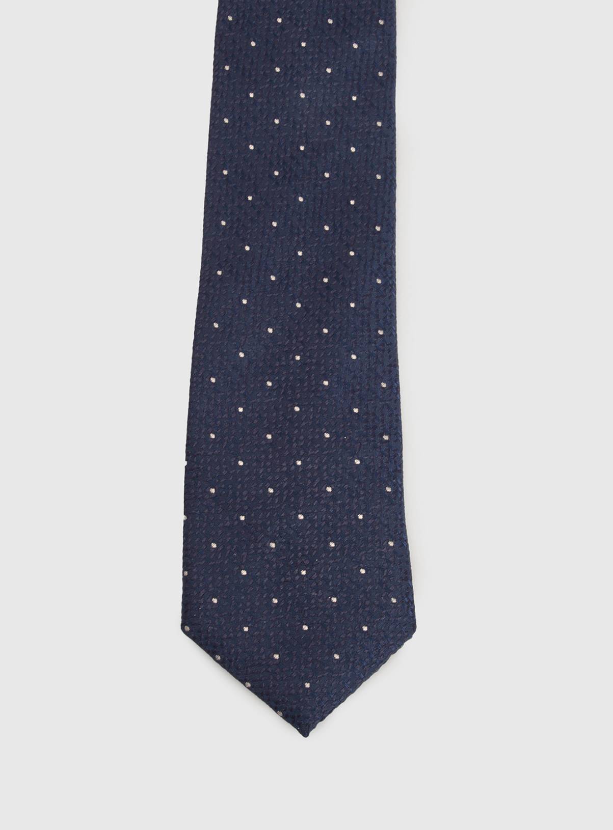 BURTON Navy Polka Dot Tie One Size - Image 3