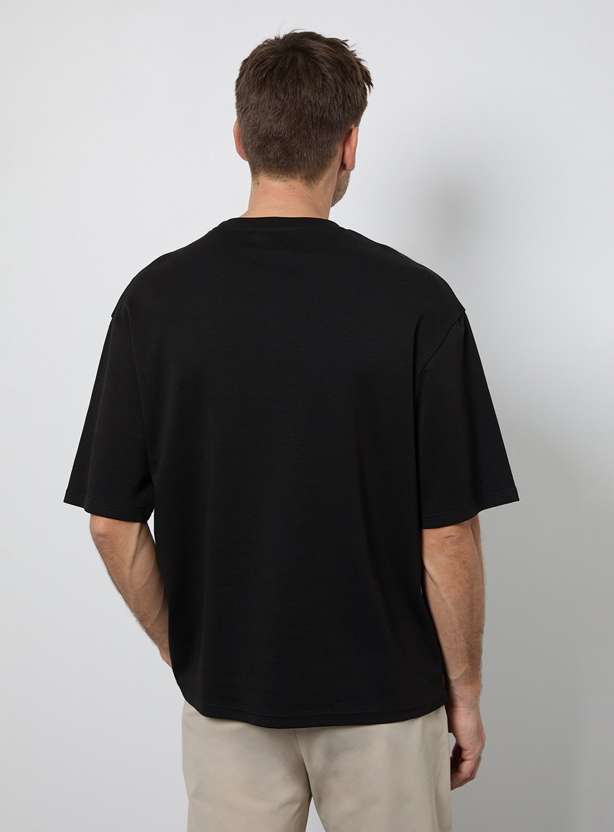 BURTON Black Oversized Crew Neck T-Shirt L - Image 3 thumbnail