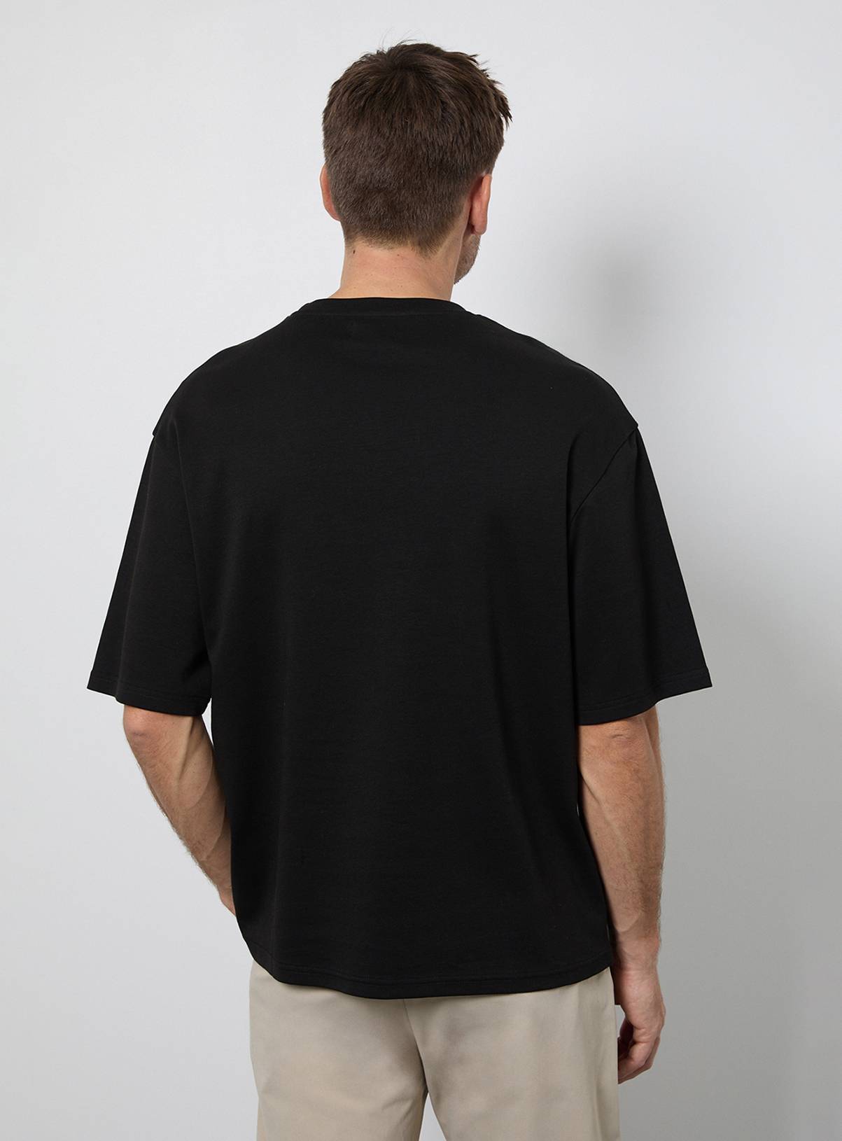 BURTON Black Oversized Crew Neck T-Shirt L - Image 3