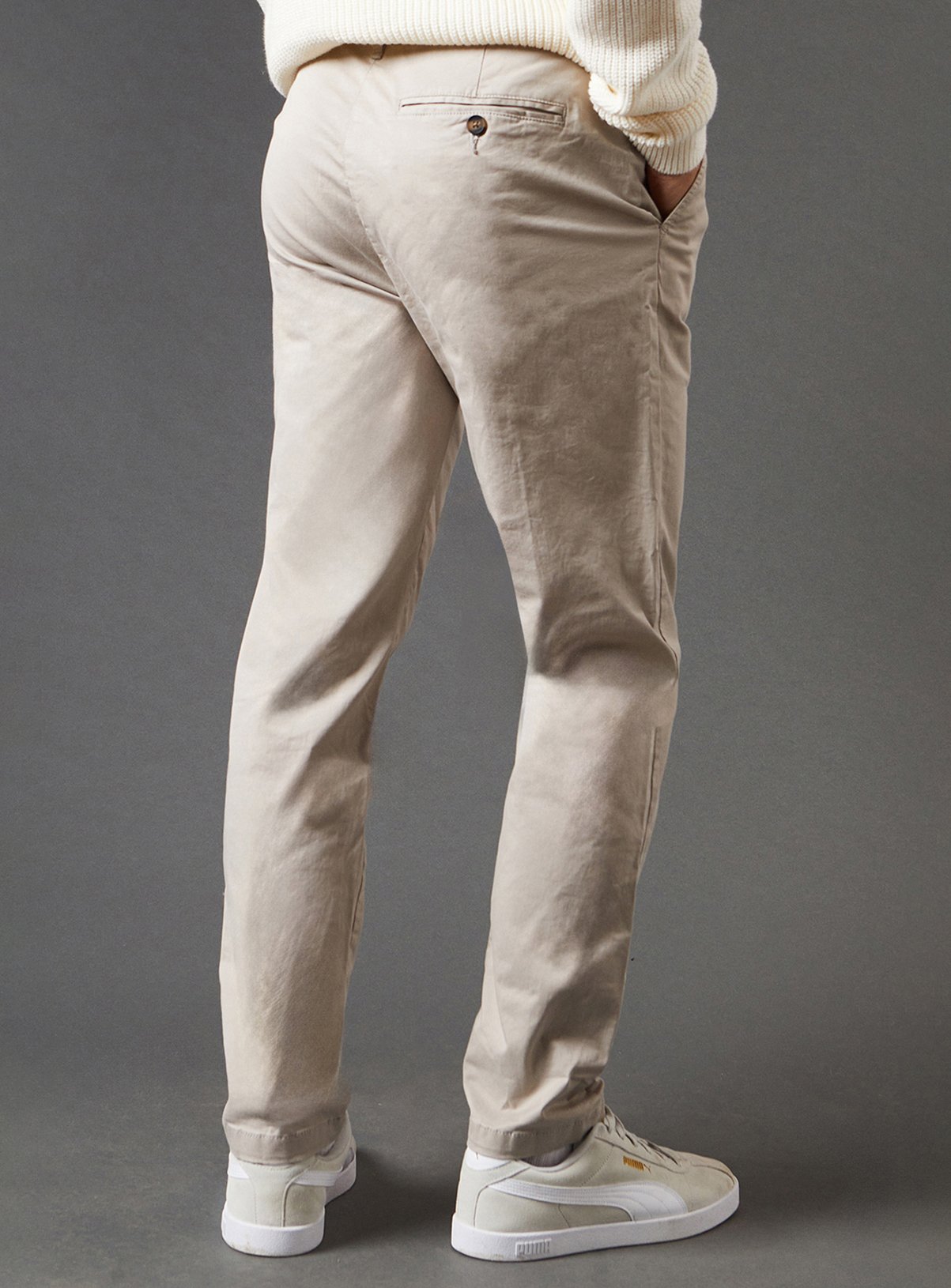 BURTON Slim Fit Chino Trousers 34R - Image 3 thumbnail