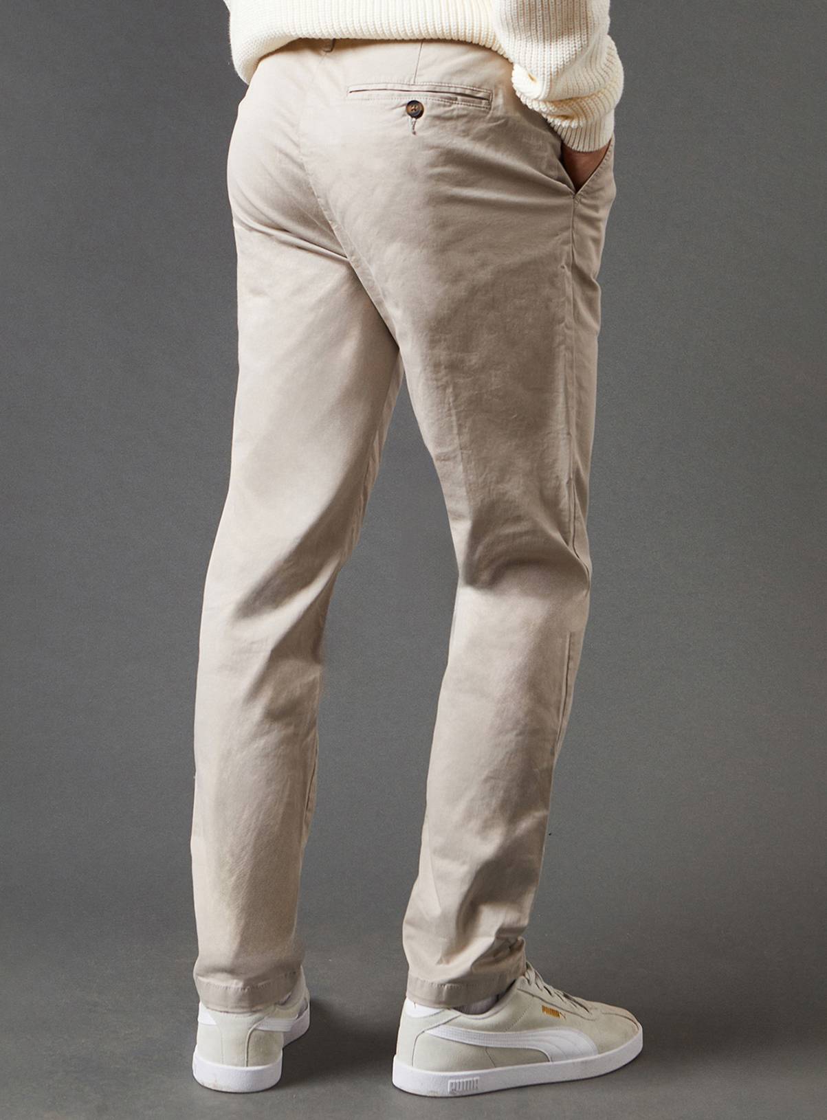 BURTON Slim Fit Chino Trousers 34R - Image 3