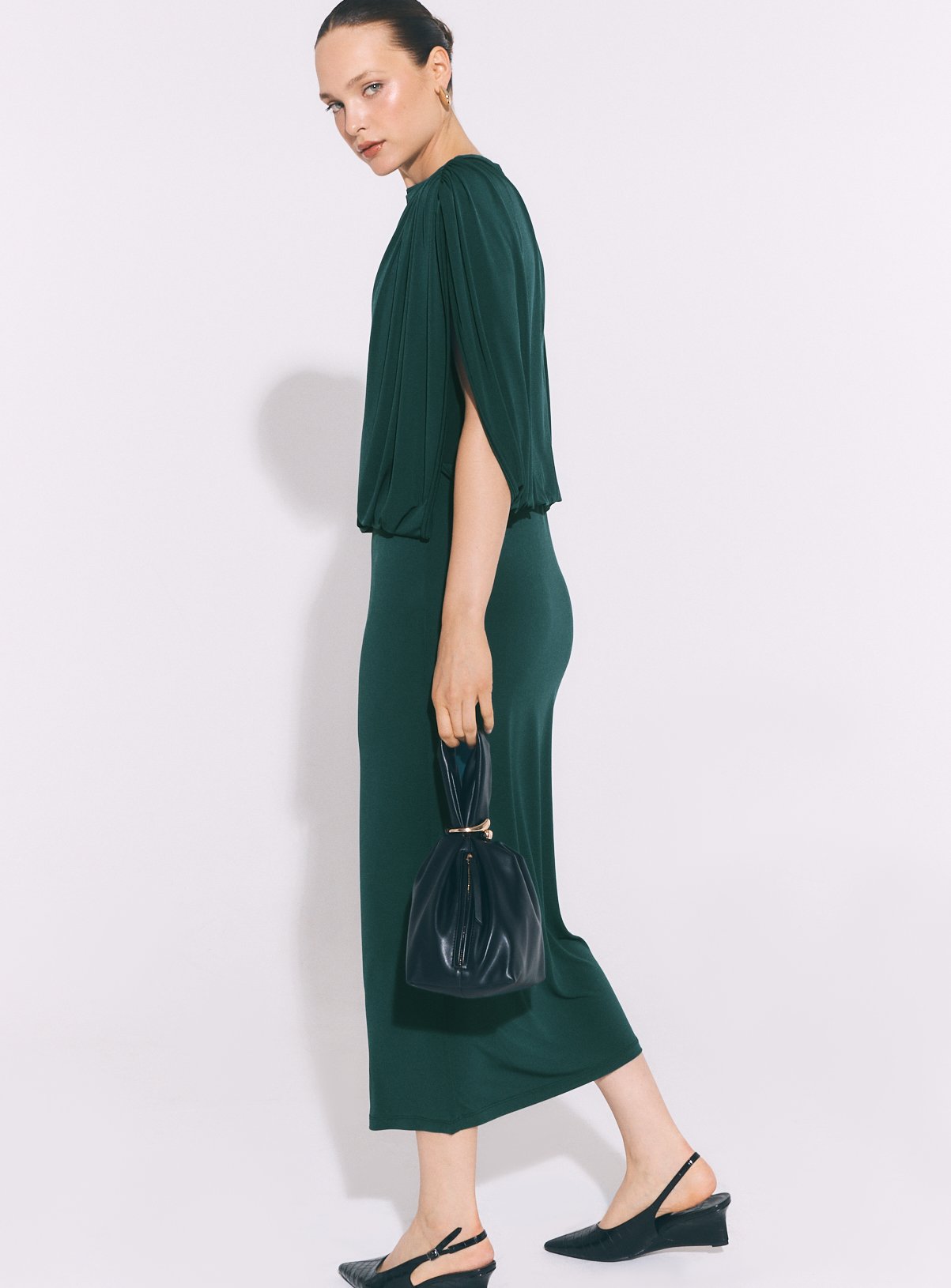 Teal Sleeveless Midaxi Dress 24 - Image 4 thumbnail