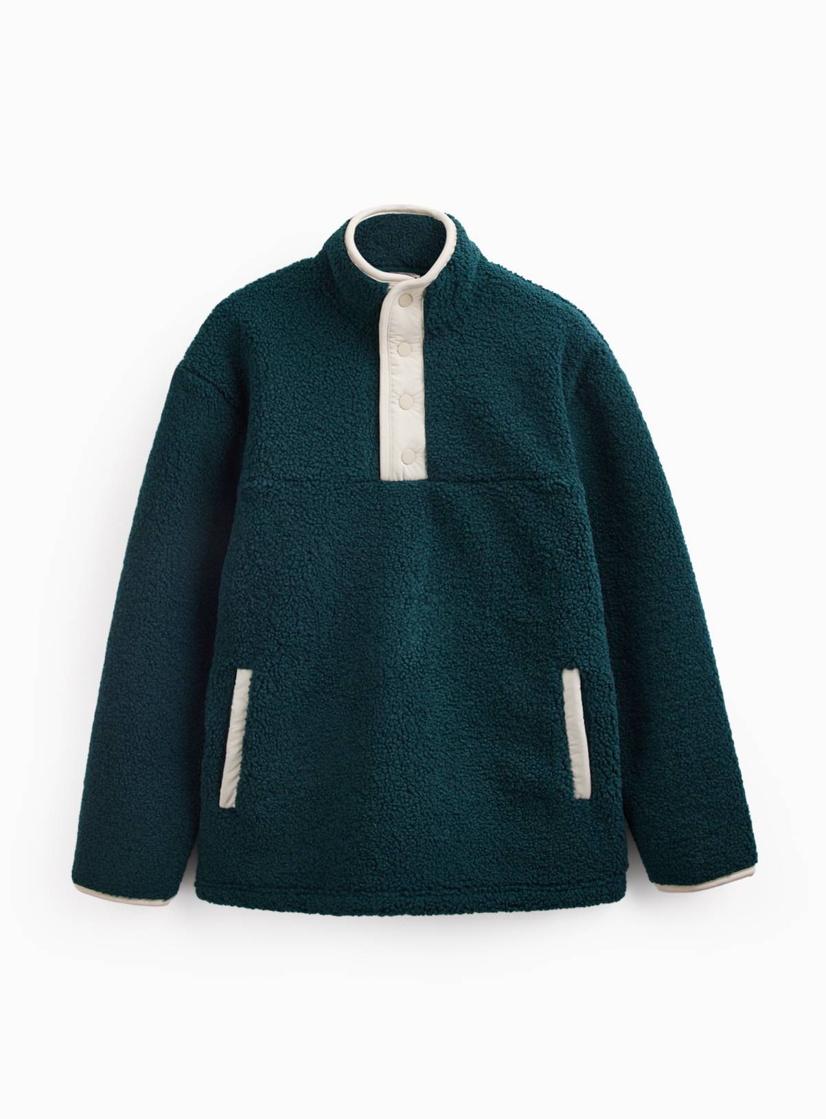 Green Borg Popper Neck Fleece XXL - Image 1