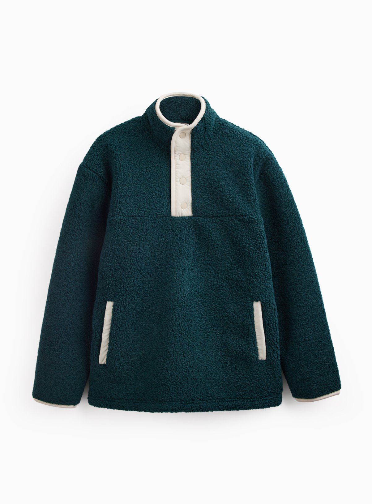 Green Borg Popper Neck Fleece M - Image 3 thumbnail