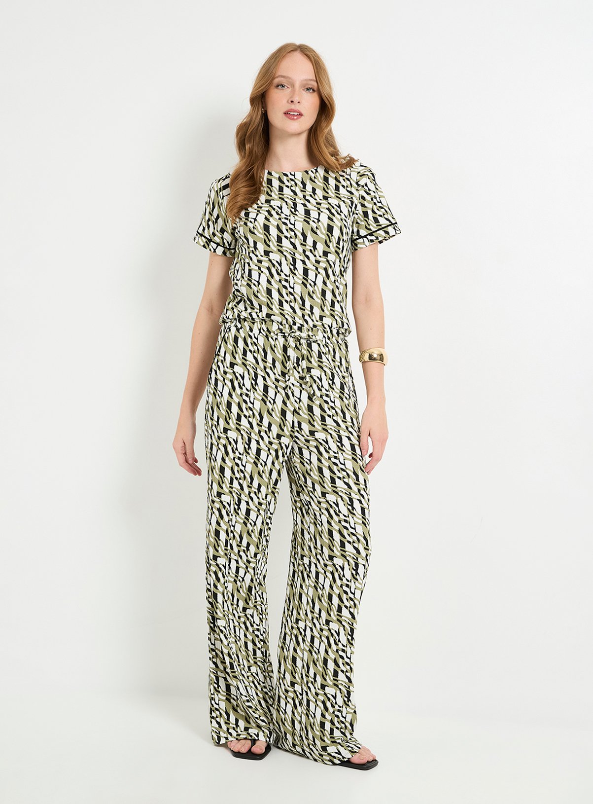 WALLIS Geo Jersey Drawstring Trouser 20 - Image 4 thumbnail