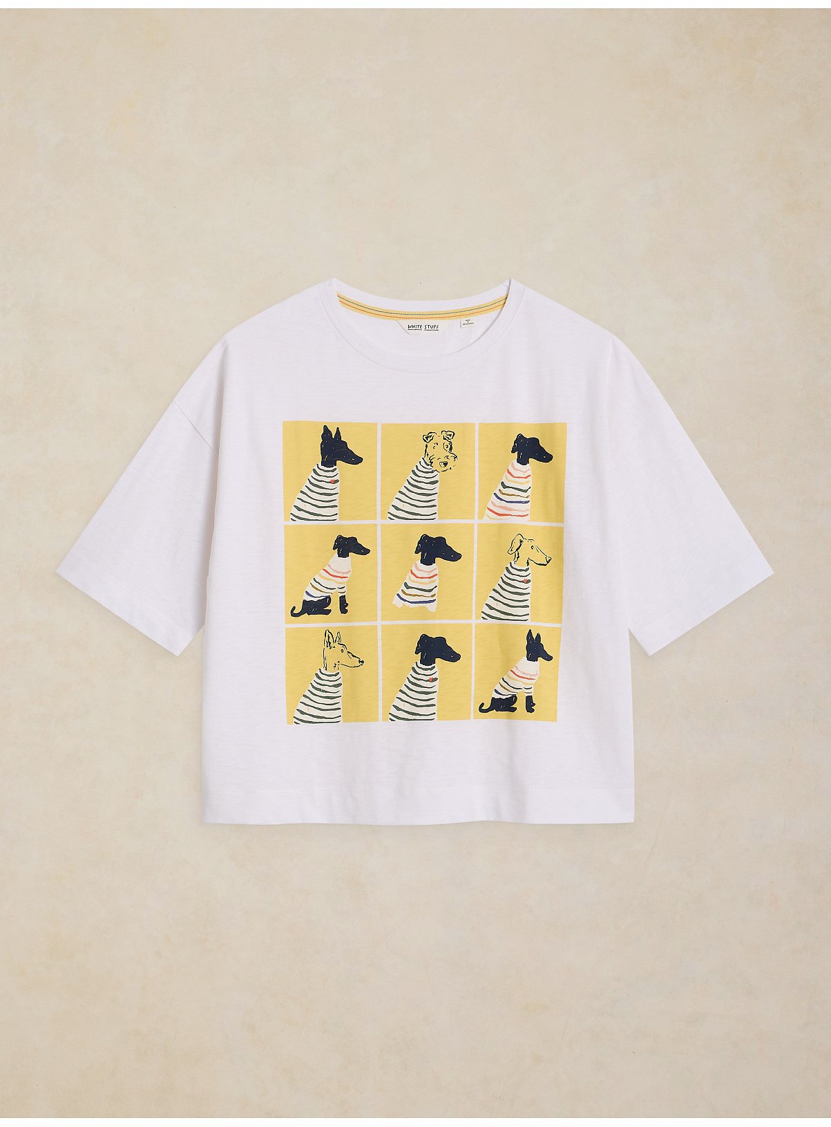 WHITE STUFF Katya Dog Print Graphic T-Shirt 10 - Image 5 thumbnail