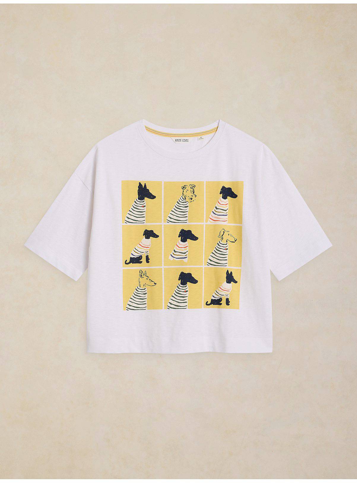 WHITE STUFF Katya Dog Print Graphic T-Shirt 10 - Image 5