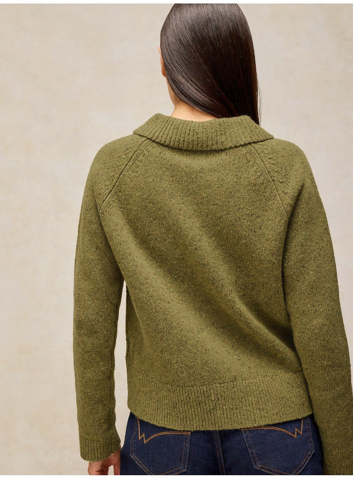 WHITE STUFF Shepherd Collar Wool Rich Cardigan 10 - Image 2 thumbnail