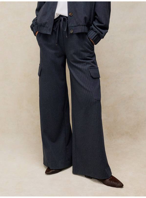 WHITE STUFF Teagan Stripe Wide Leg Trouser 10