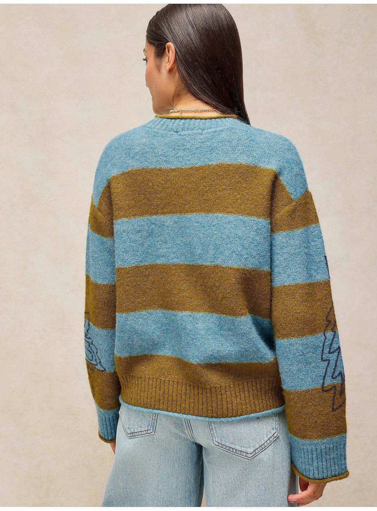 WHITE STUFF Emma Embr Stripe Jumper 8 - Image 2