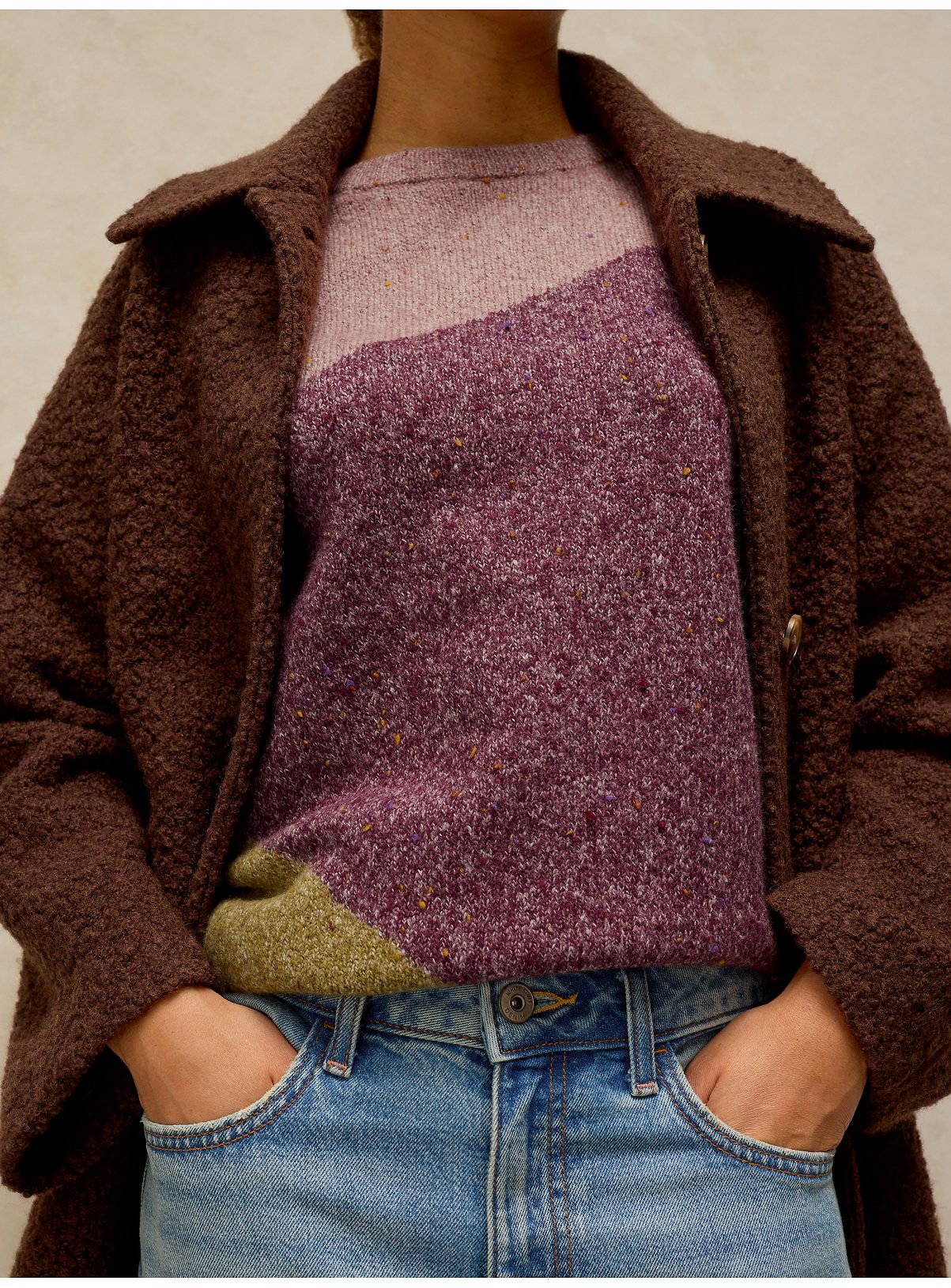WHITE STUFF Talia Nep Abstract Jumper 18 - Image 4 thumbnail