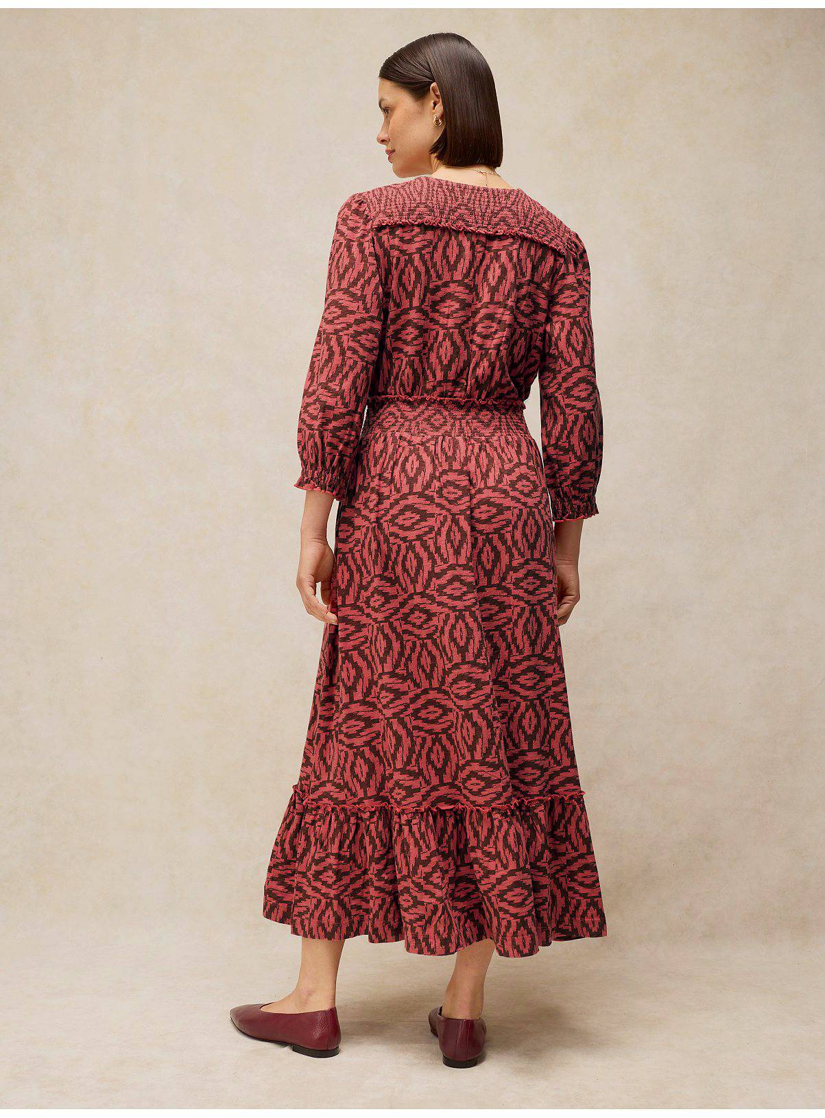 WHITE STUFF Jonie Shirred Dress 8 - Image 2