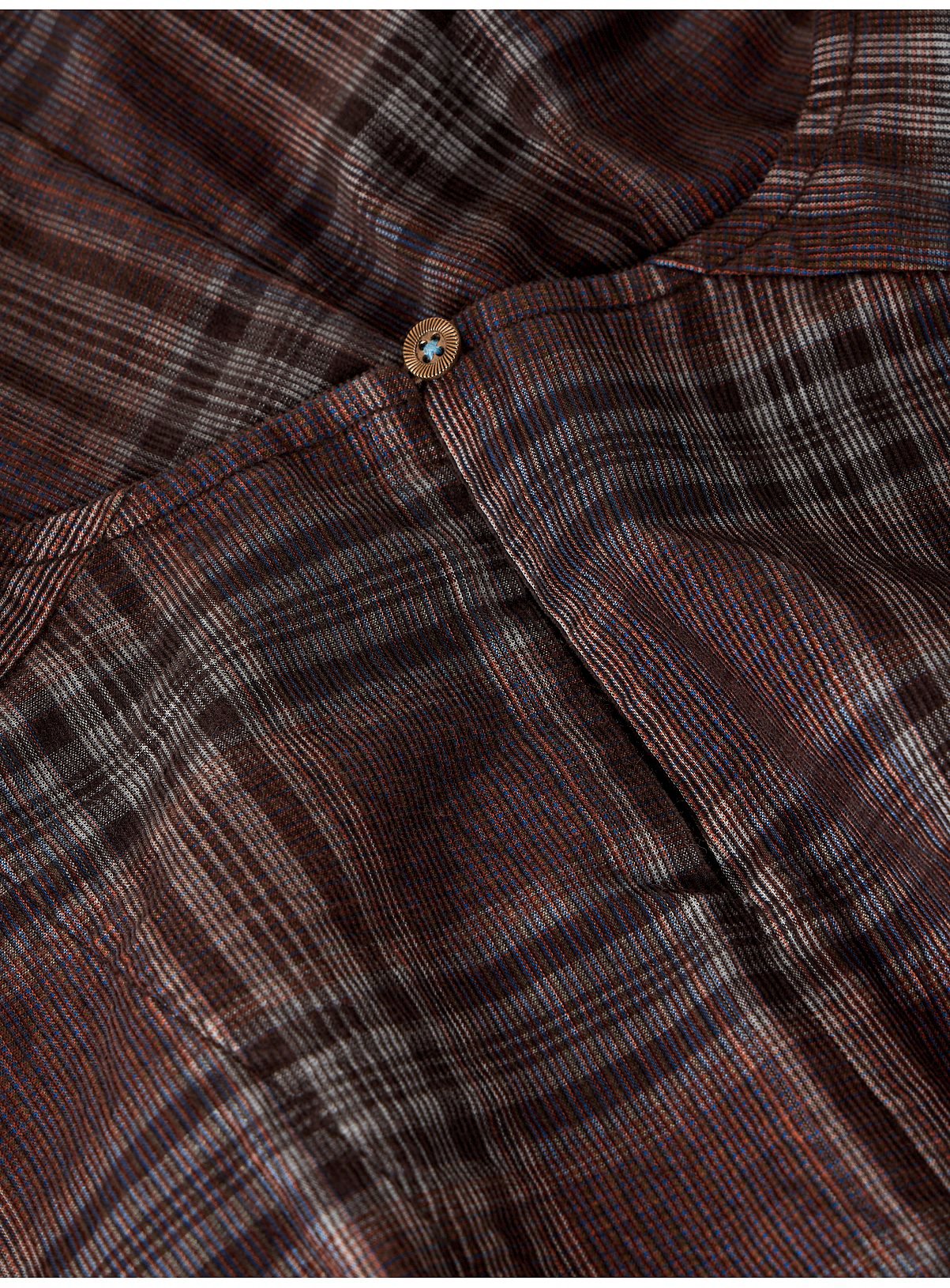 WHITE STUFF Brown Tartan Kate Corduroy Midi Dress 12 - Image 6 thumbnail