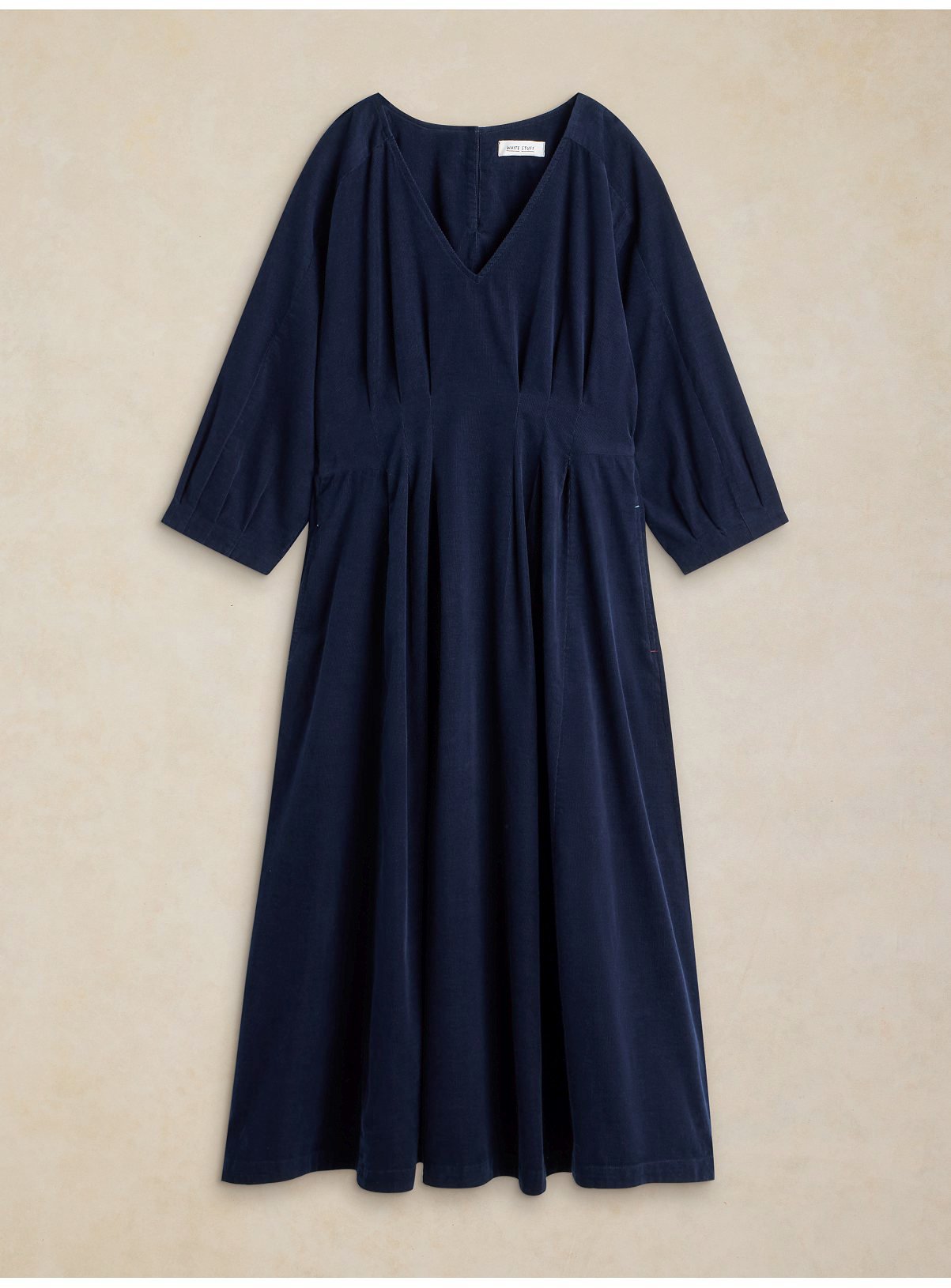 WHITE STUFF Navy Kate Corduroy Midi Dress 18 - Image 5 thumbnail