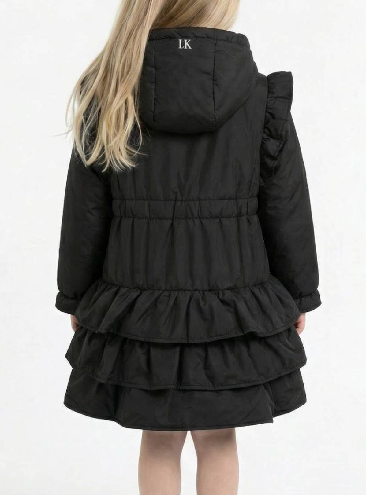 LELLI KELLY Bella Fleece Lined Padded Coat Black 8-9 years - Image 2
