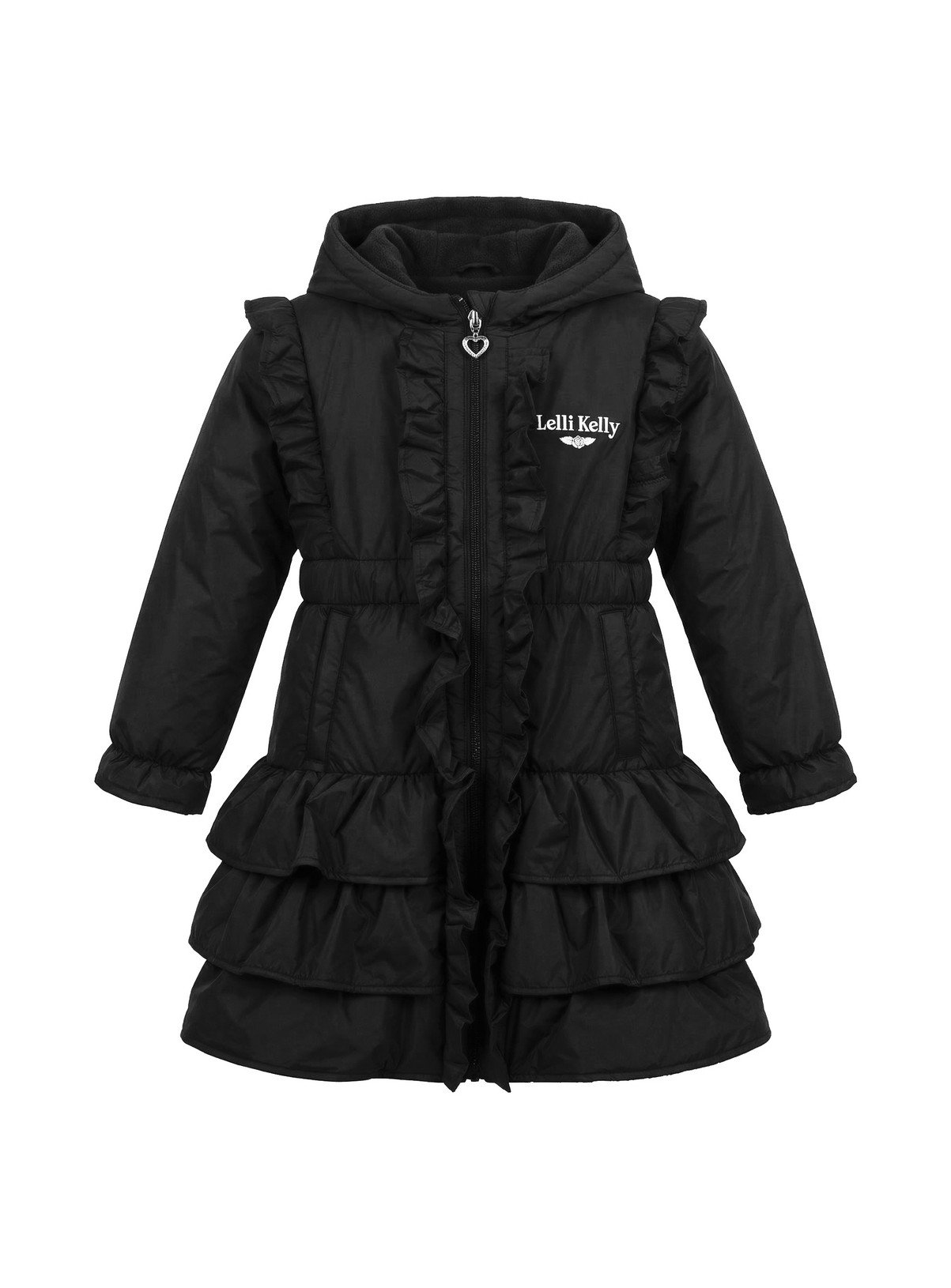 LELLI KELLY Bella Fleece Lined Padded Coat Black 8-9 years - Image 3 thumbnail
