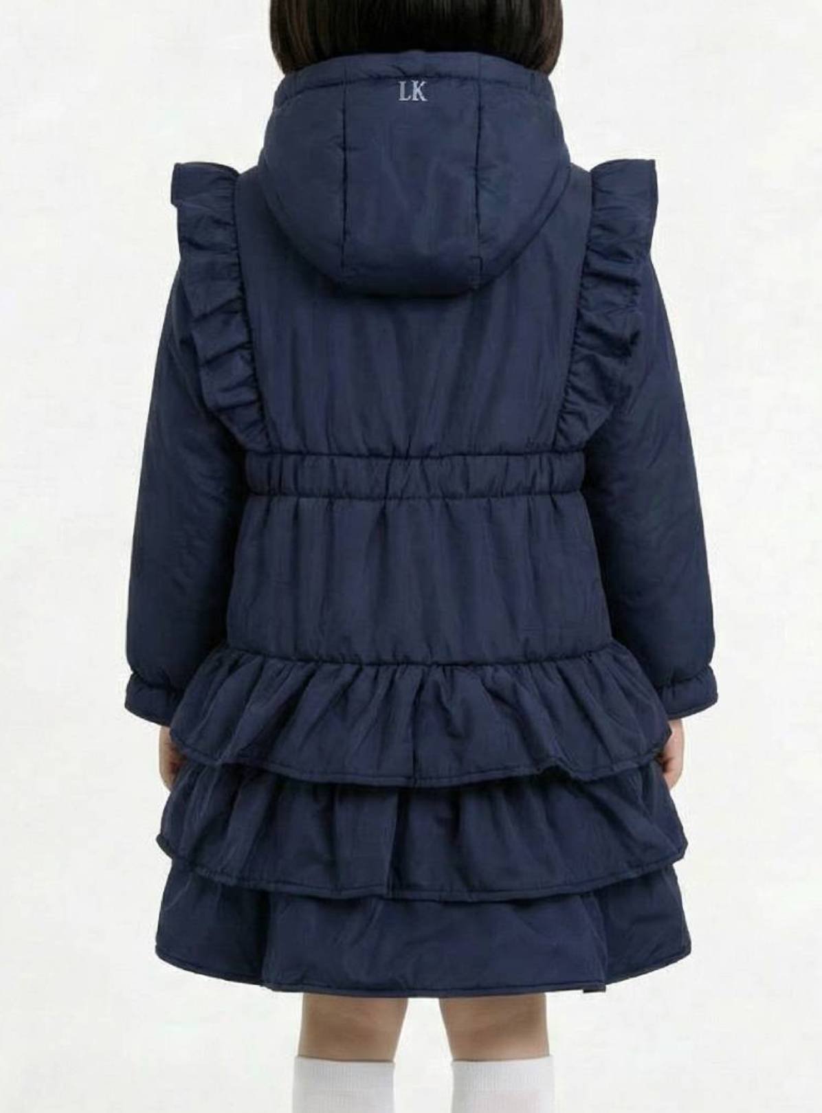 LELLI KELLY Bella Fleece Lined Padded Coat Navy 8-9 years - Image 2 thumbnail
